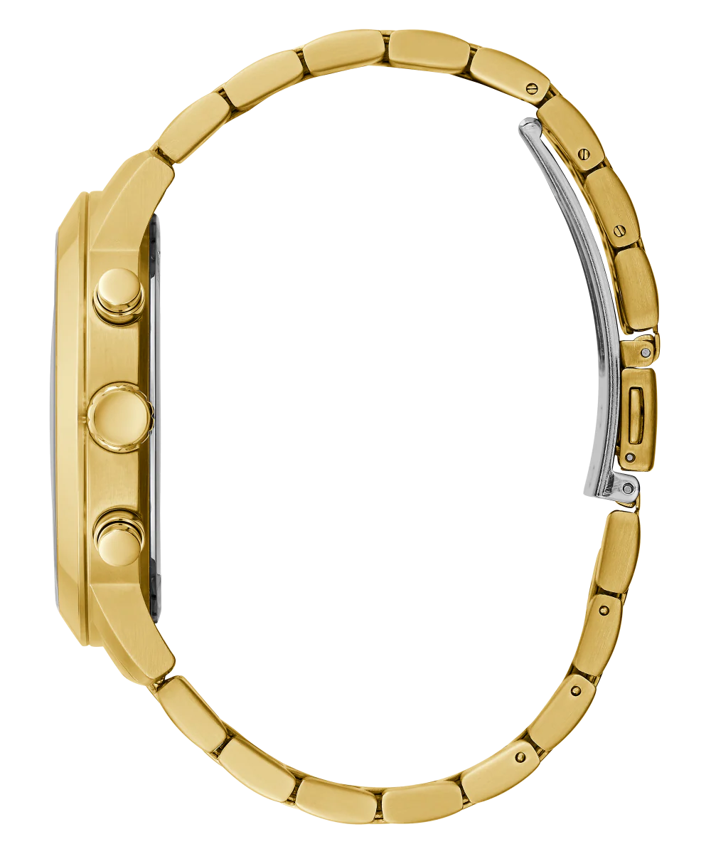 GUESS Mens Gold Tone Multi-function Watch - Image 2