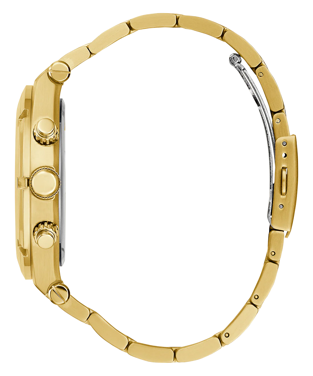 GUESS Mens Gold Tone Multi-function Watch - Image 4