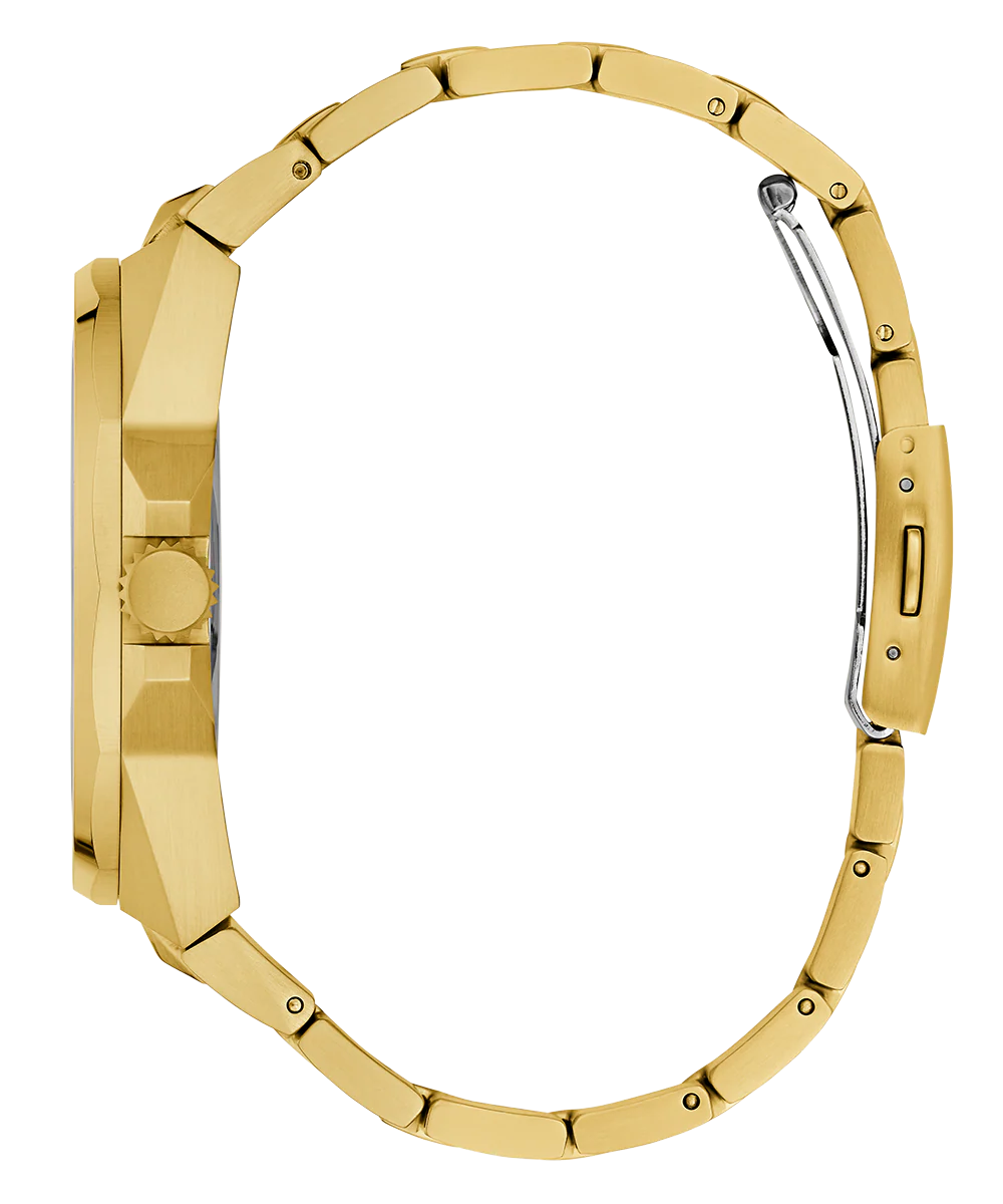 GUESS Mens Gold Tone Multi-function Watch - Image 8