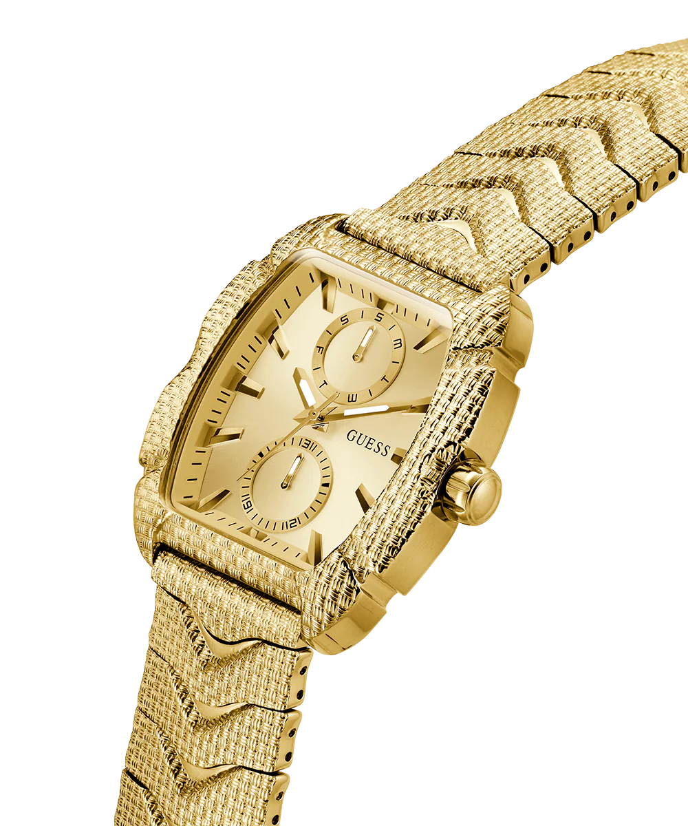 GUESS Mens Gold Tone Multi-function Watch - Image 2