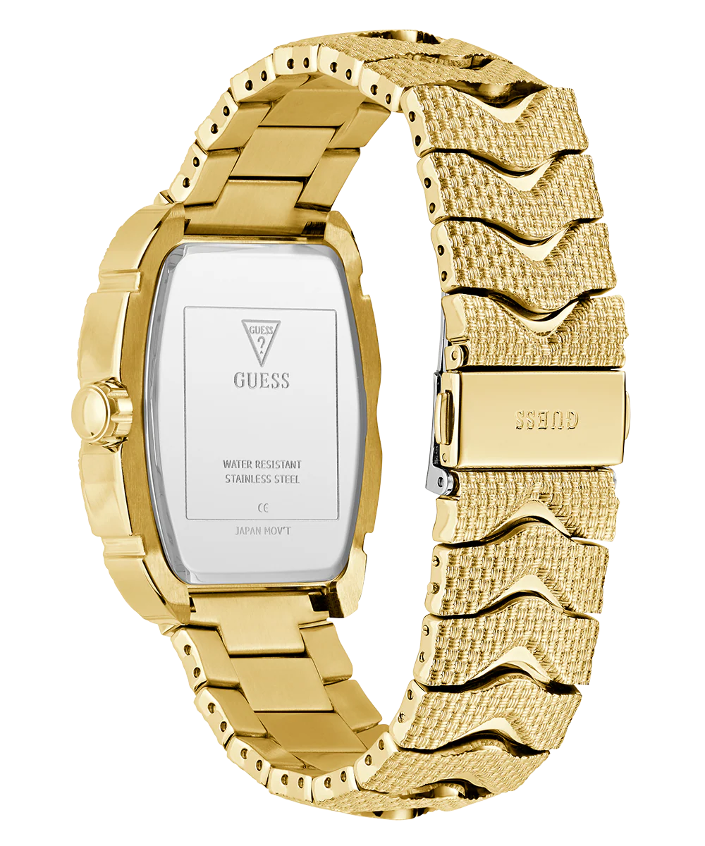 GUESS Mens Gold Tone Multi-function Watch - Image 7
