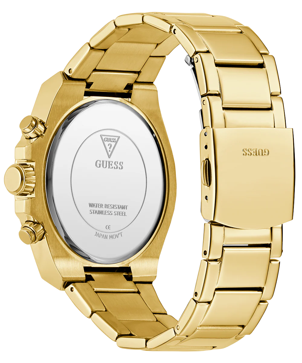 GUESS Mens Gold Tone Multi-function Watch - Image 7