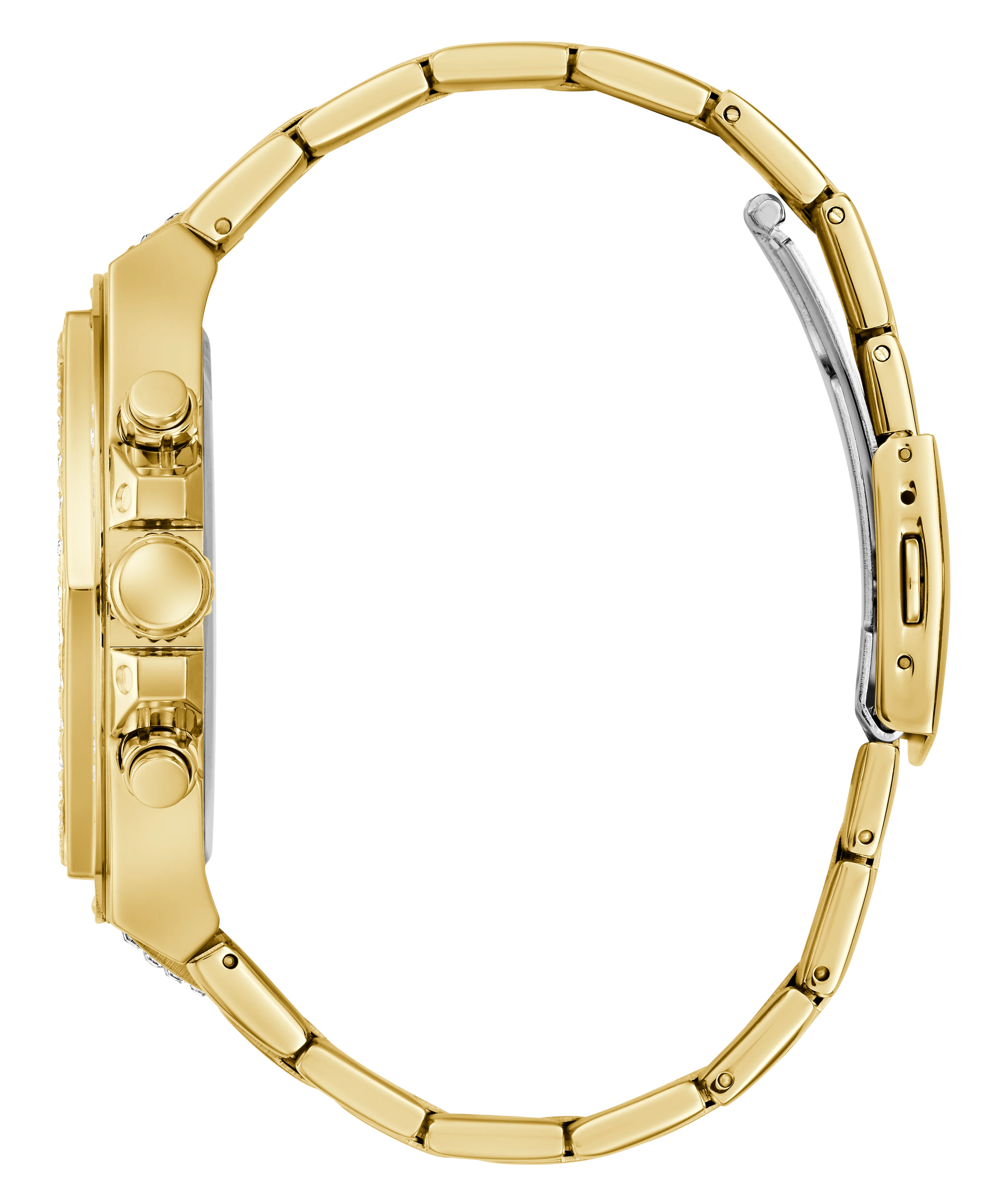 GUESS Mens Gold Tone Multi-function Watch - Image 8