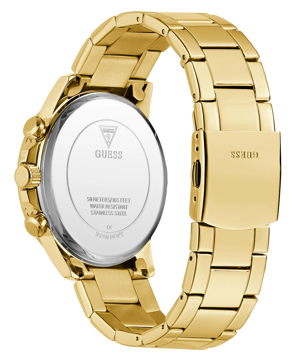 GUESS Mens Gold Tone Multi-function Watch - Image 7