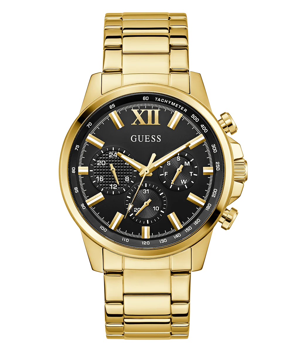 GUESS Mens Gold Tone Multi-function Watch - Image 5