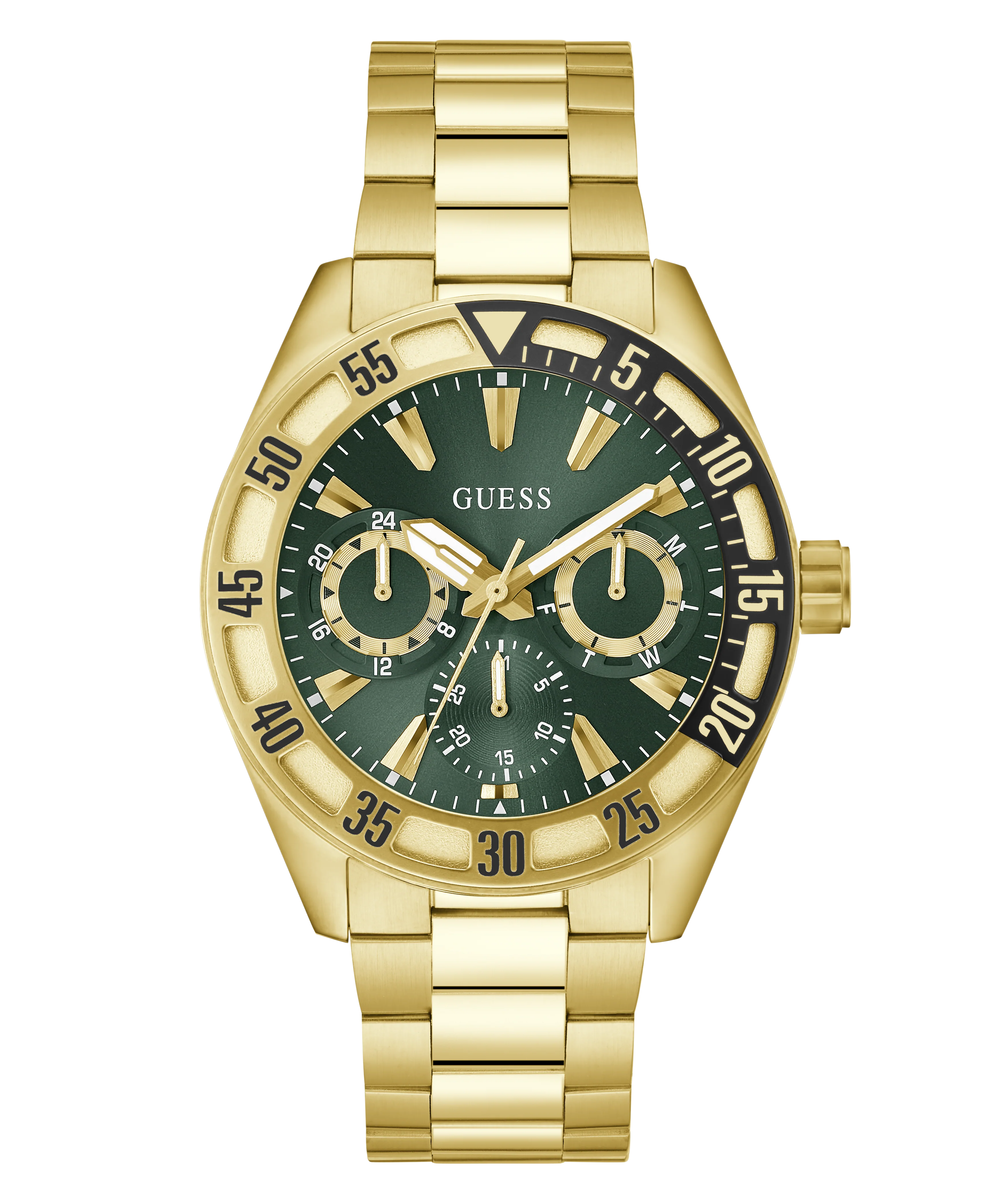 GUESS Mens Gold Tone Multi-function Watch - Image 4