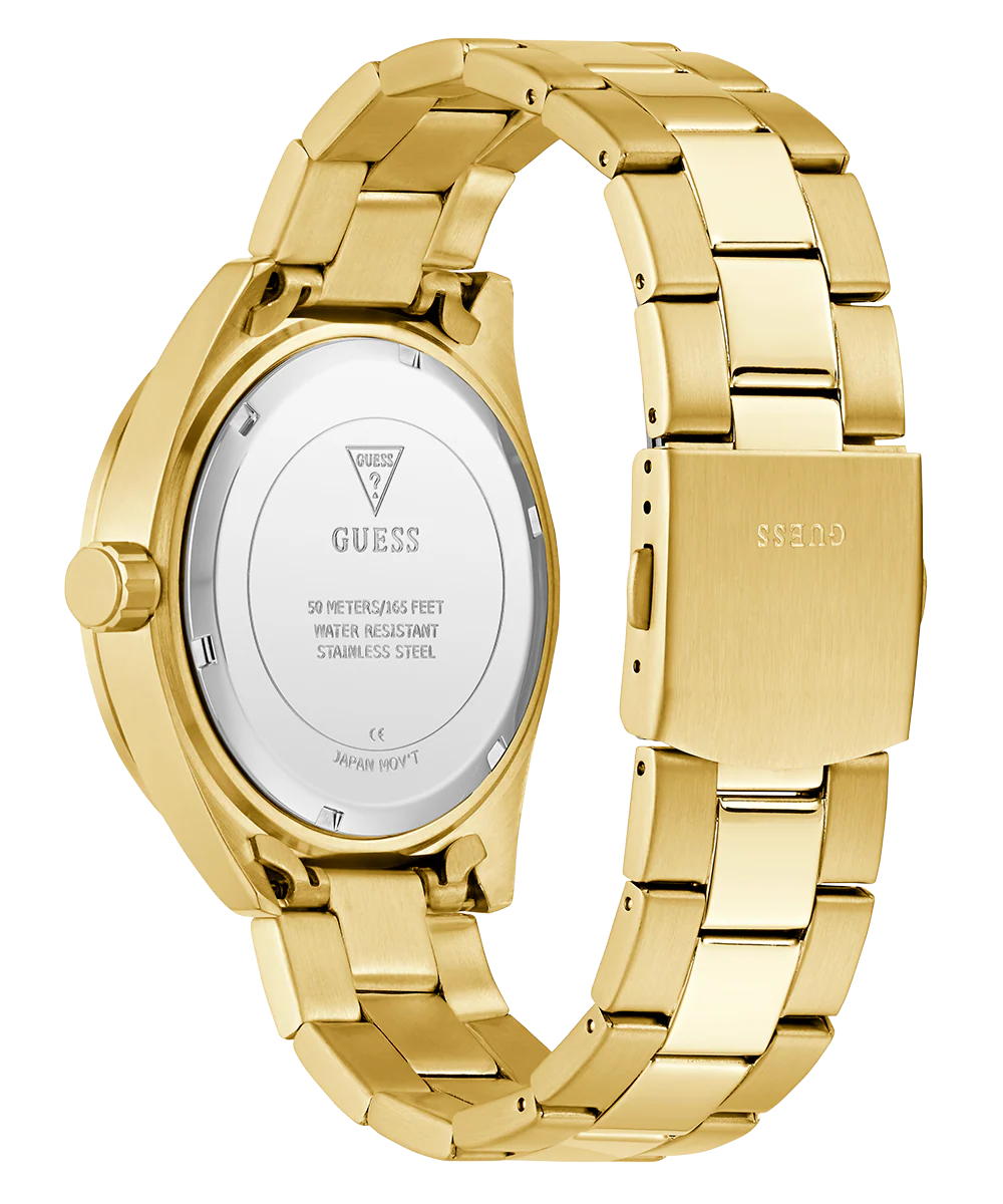 GUESS Mens Gold Tone Multi-function Watch - Image 8