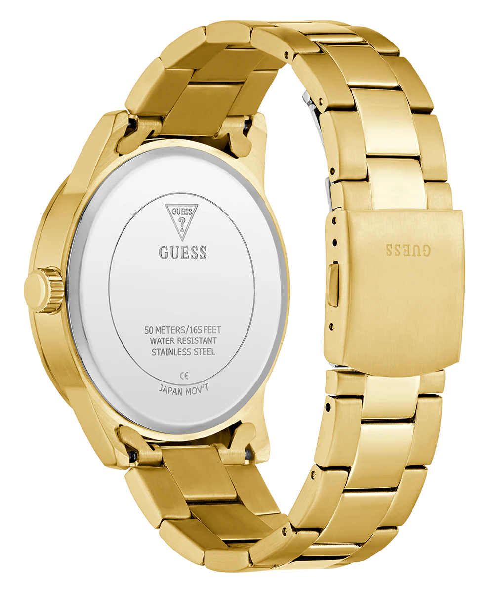 GUESS Mens Gold Tone Multi-function Watch - Image 7