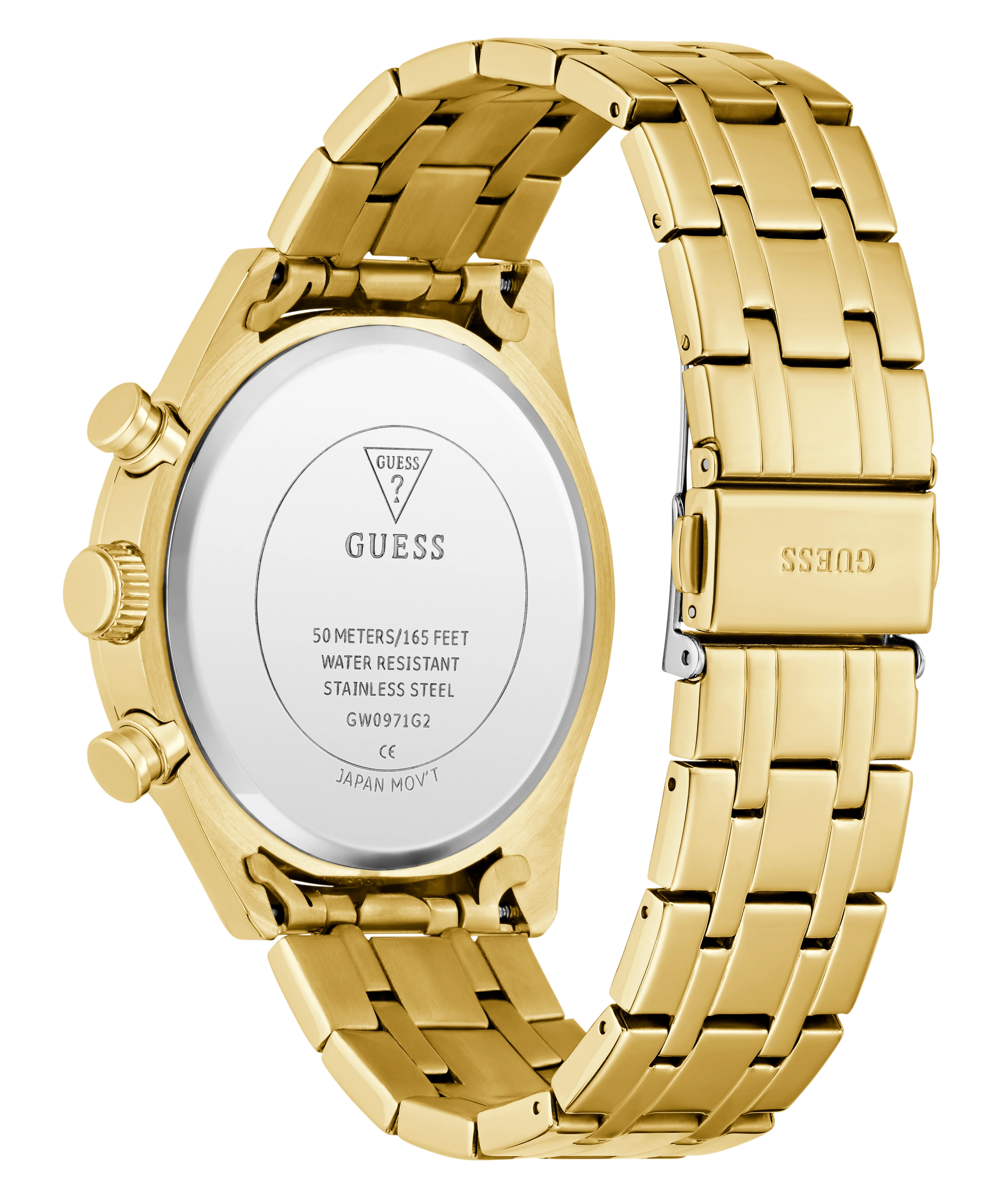 GUESS Mens Gold Tone Multi-function Watch - Image 7