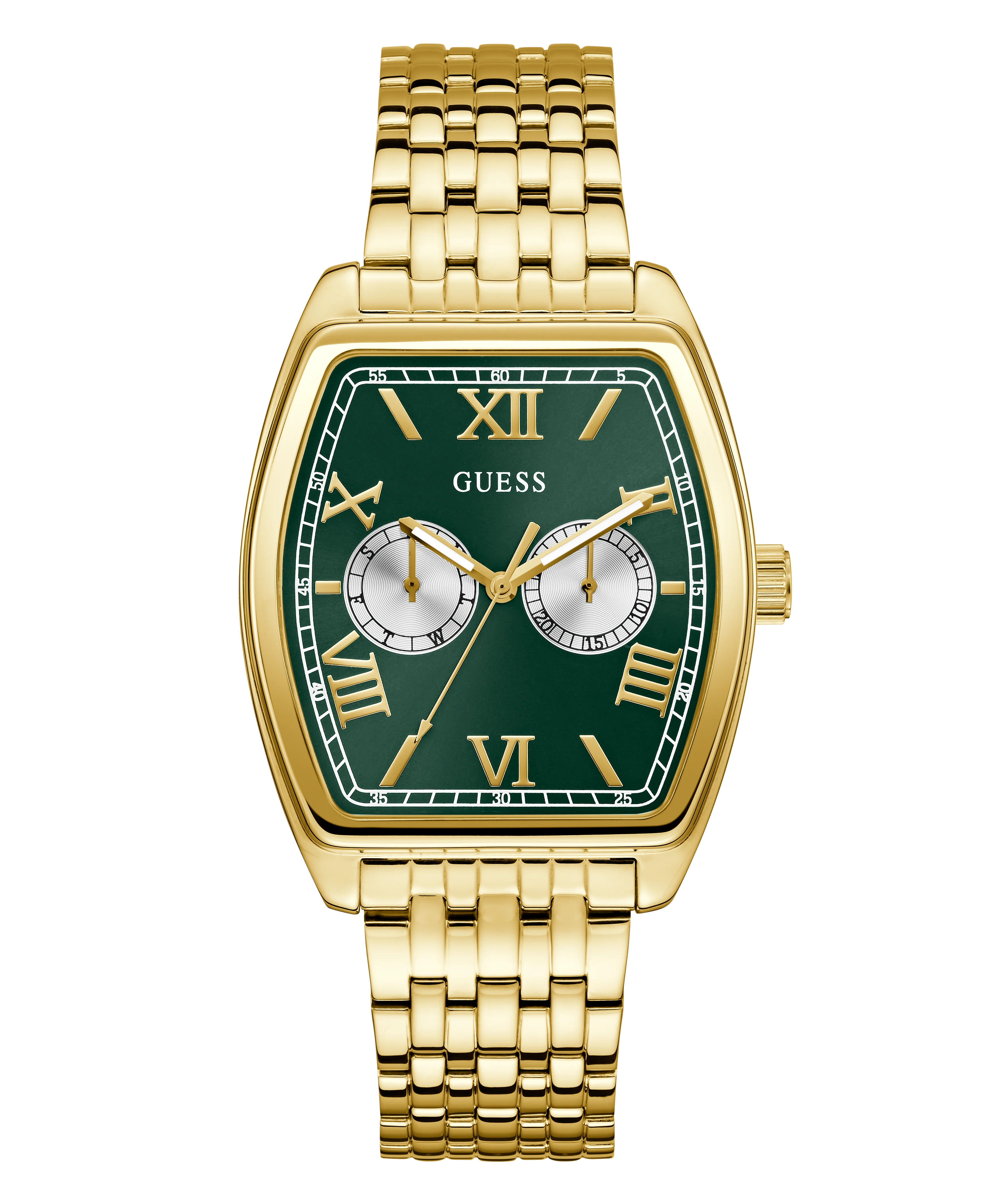 GUESS Mens Gold Tone Multi-function Watch - Image 4