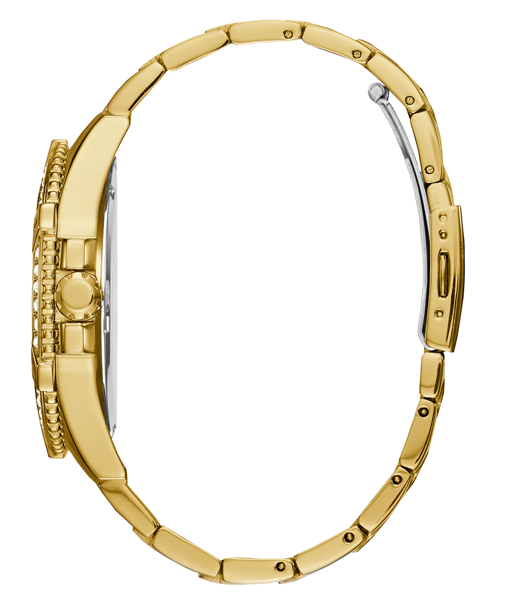GUESS Mens Gold Tone Multi-function Watch - Image 7