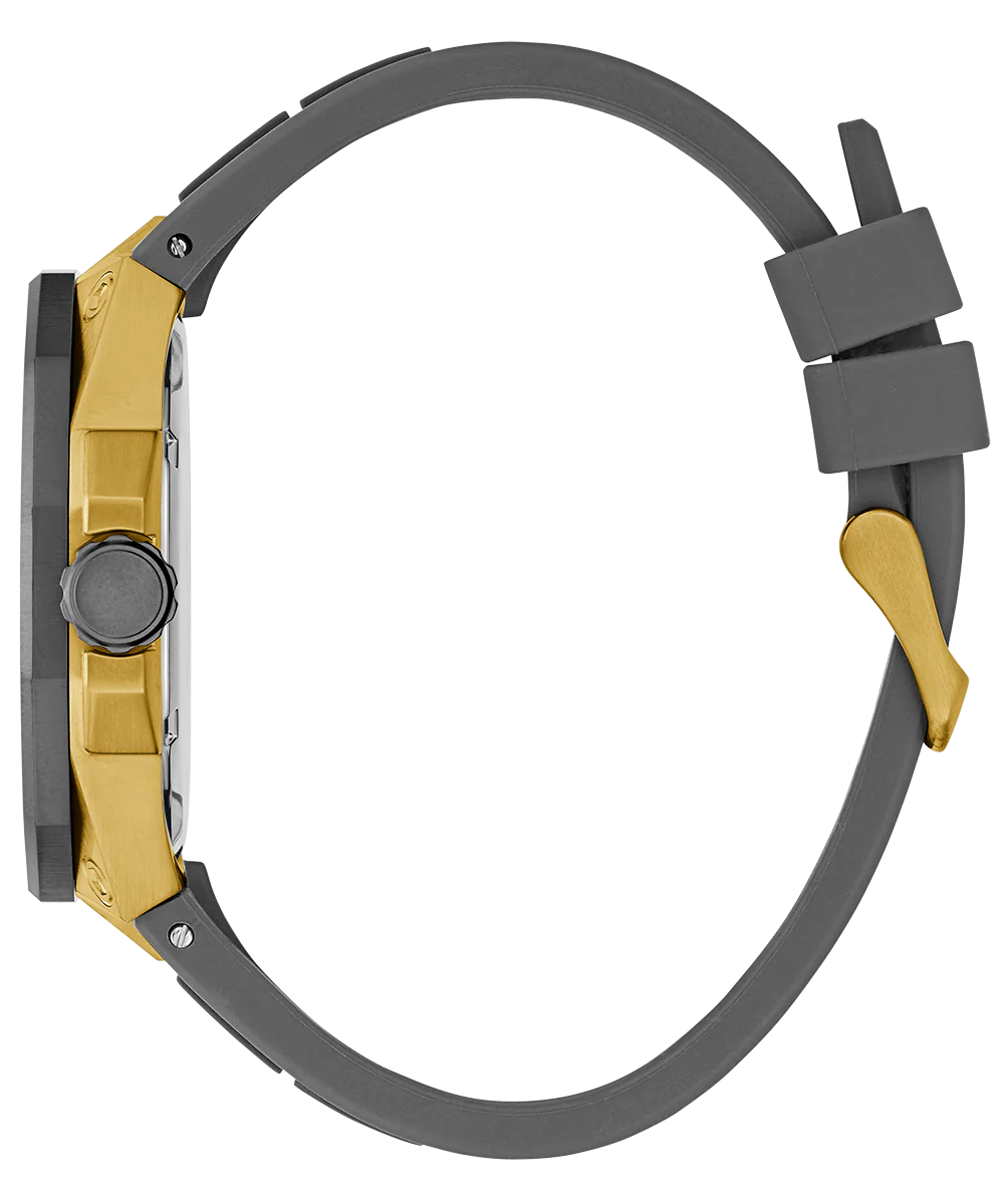 GUESS Mens Gray Gold Tone Multi-function Watch - Image 7