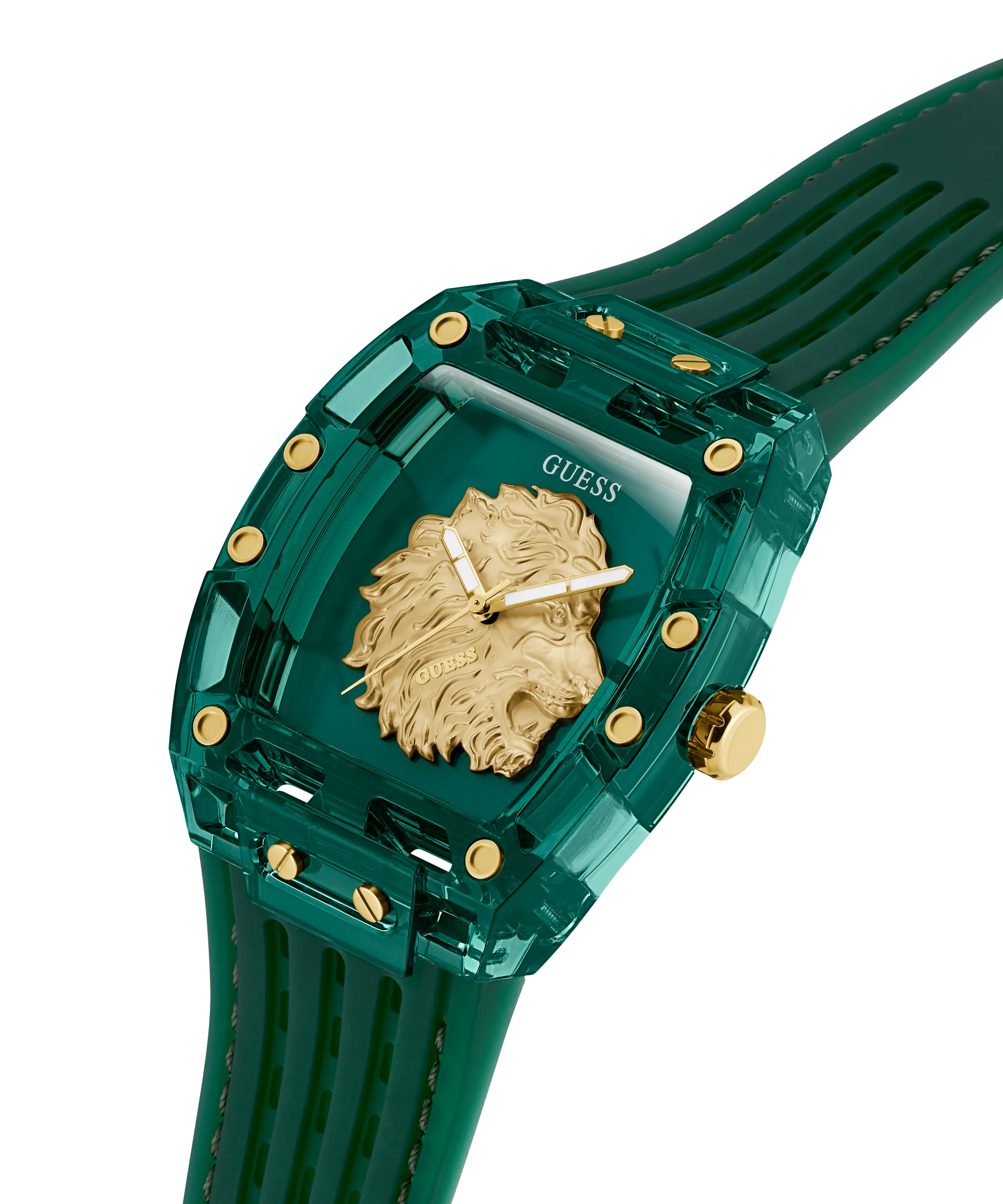 GUESS Mens Green Analog Watch - Image 2