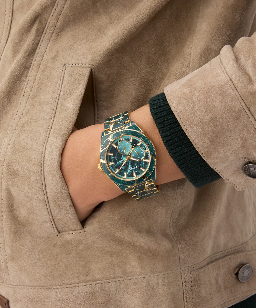 GUESS Mens Green Multi-function Watch - Image 3