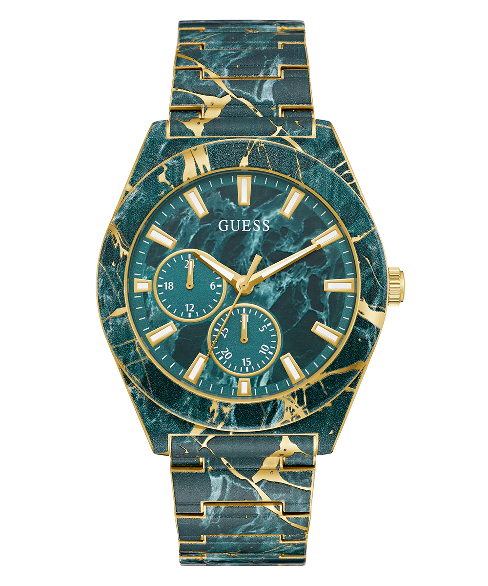 GUESS Mens Green Multi-function Watch - Image 4