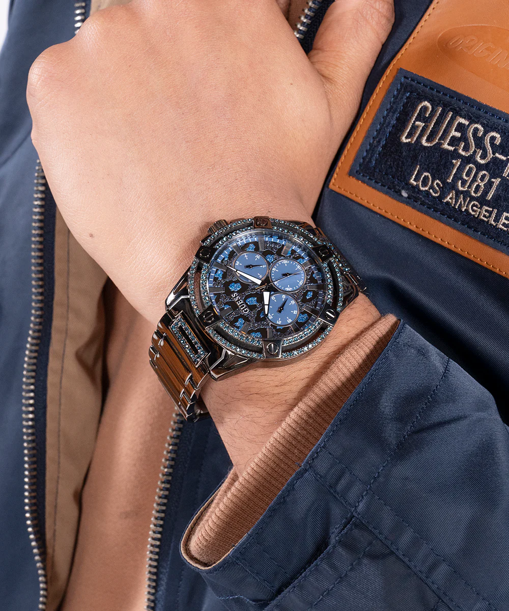 GUESS Mens Gunmetal Multi-function Watch - Image 4