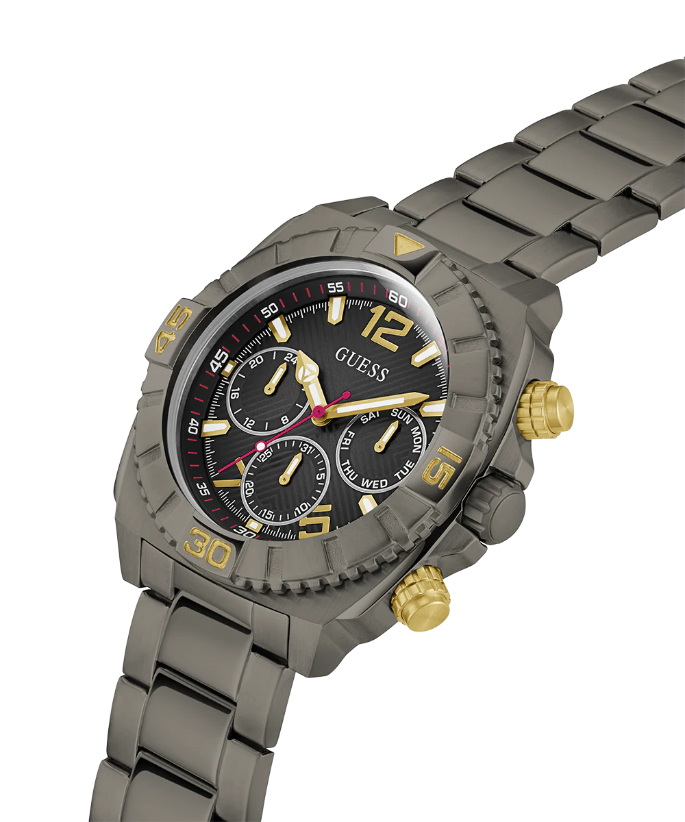 GUESS Mens Gunmetal Multi-function Watch - Image 2