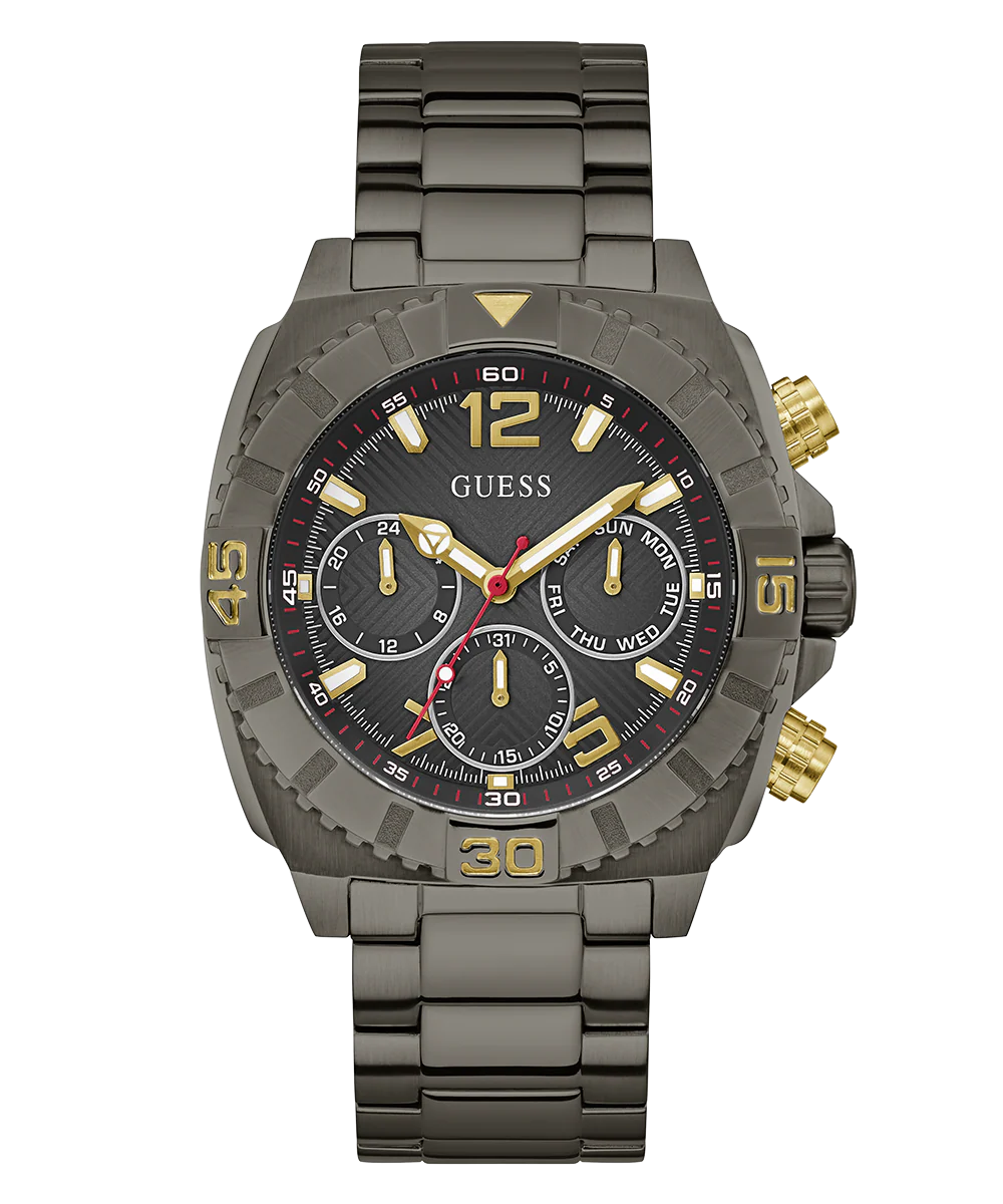 GUESS Mens Gunmetal Multi-function Watch - Image 4