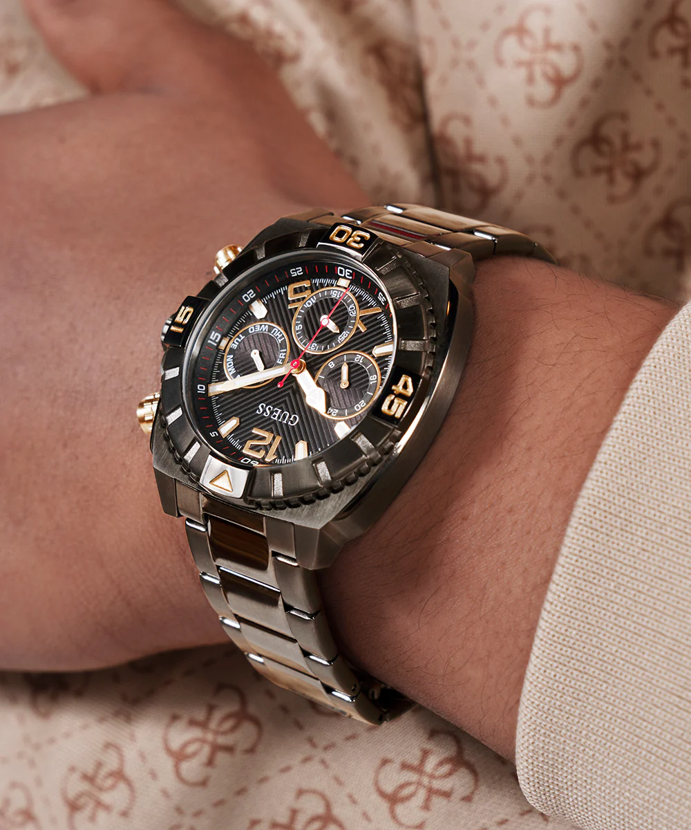 GUESS Mens Gunmetal Multi-function Watch - Image 6