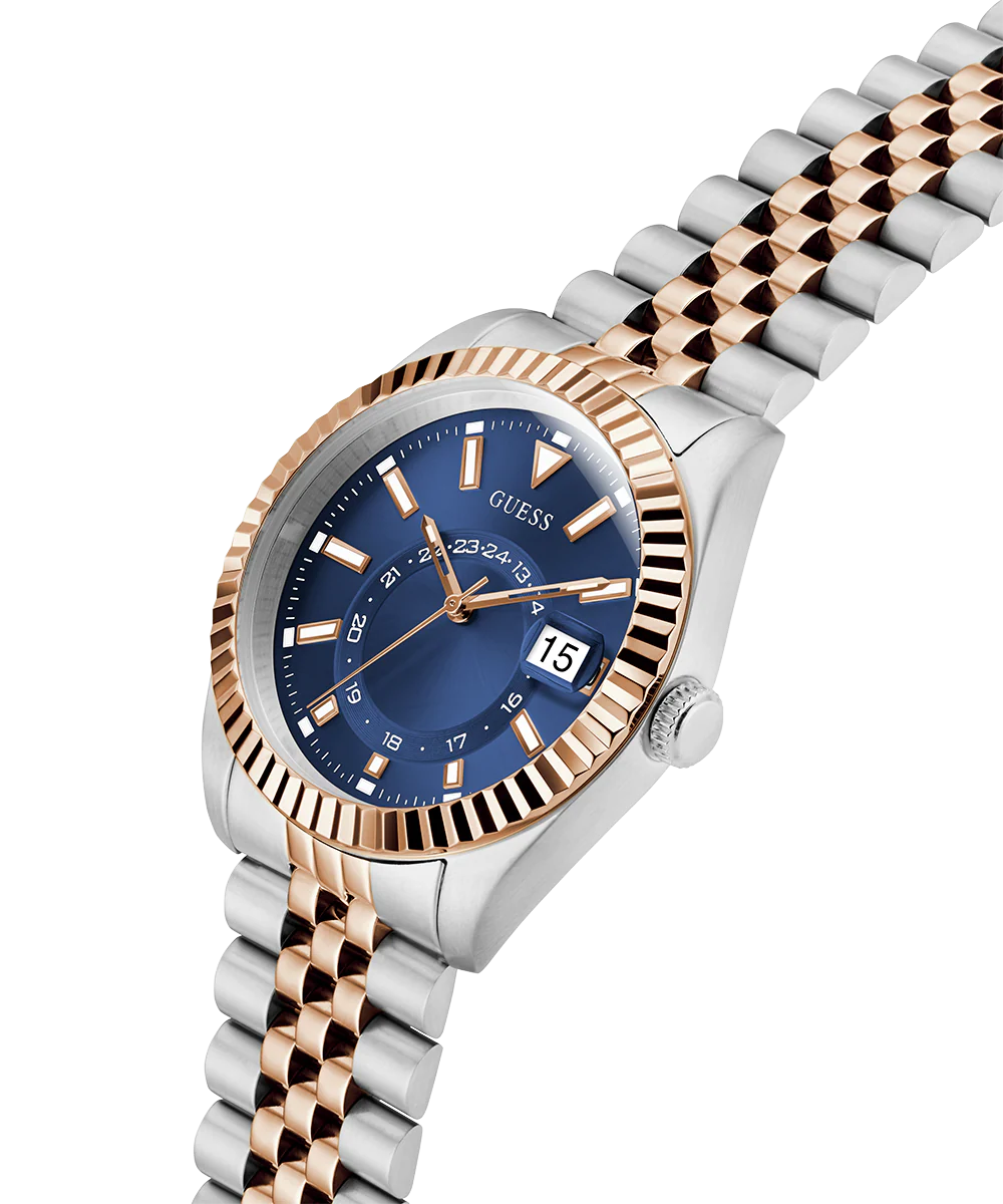 GUESS Mens Jaden 2-Tone Multi-function Date Watch - Image 3