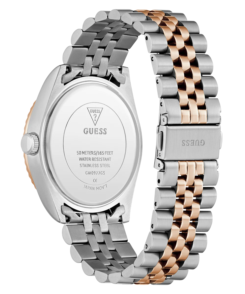 GUESS Mens Jaden 2-Tone Multi-function Date Watch - Image 8