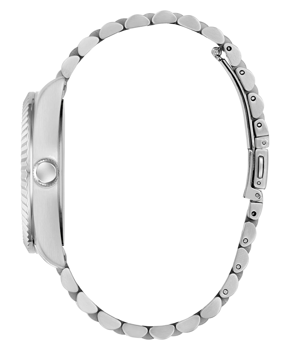 GUESS Mens Jaden Silver Tone Multi-function Date Watch - Image 8