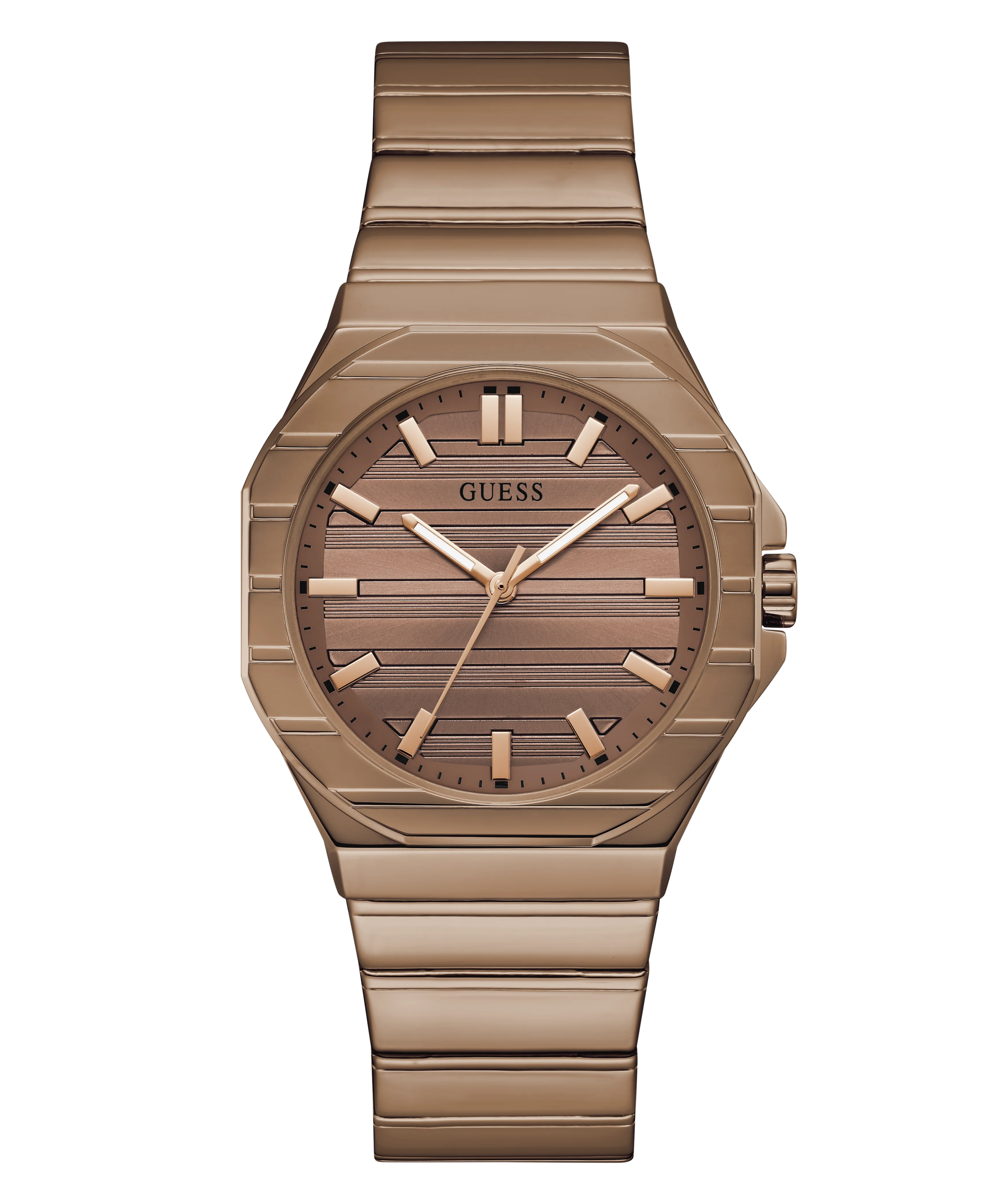 GUESS Mens Jaq Coffee Analog Watch - Image 4