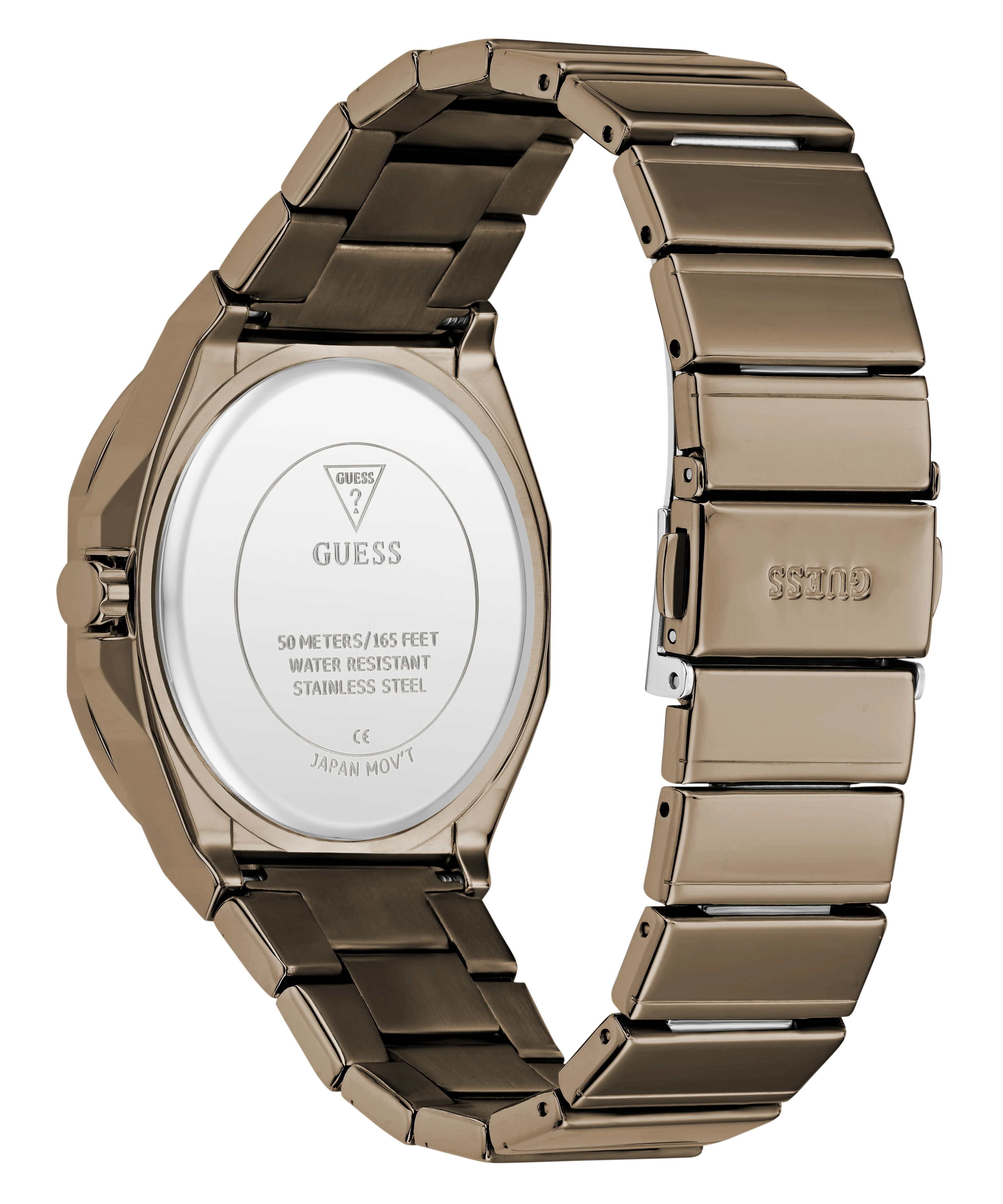 GUESS Mens Jaq Coffee Analog Watch - Image 7