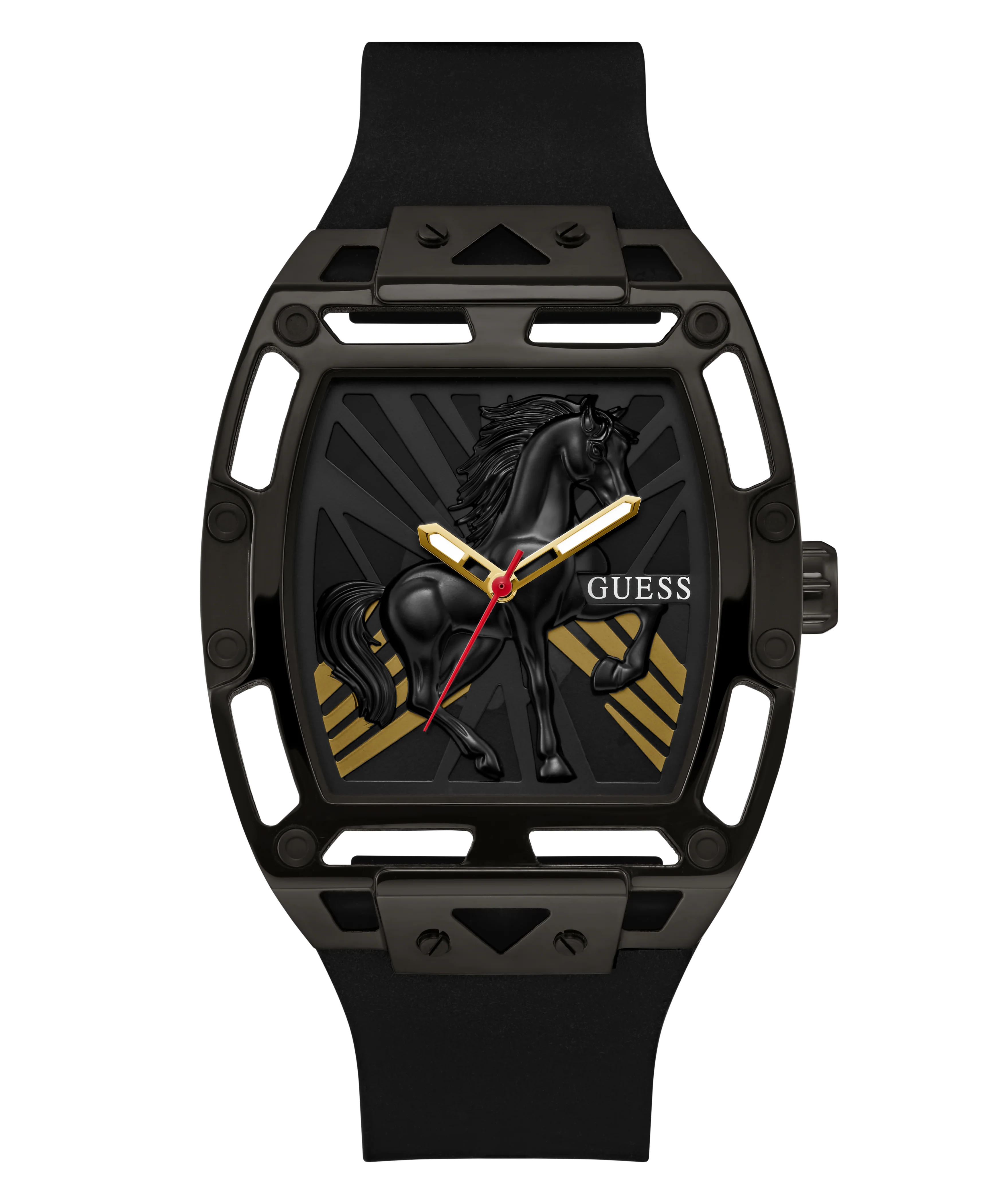 GUESS Mens Limited Edition Lunar New Year Black Analog Watch - Image 3
