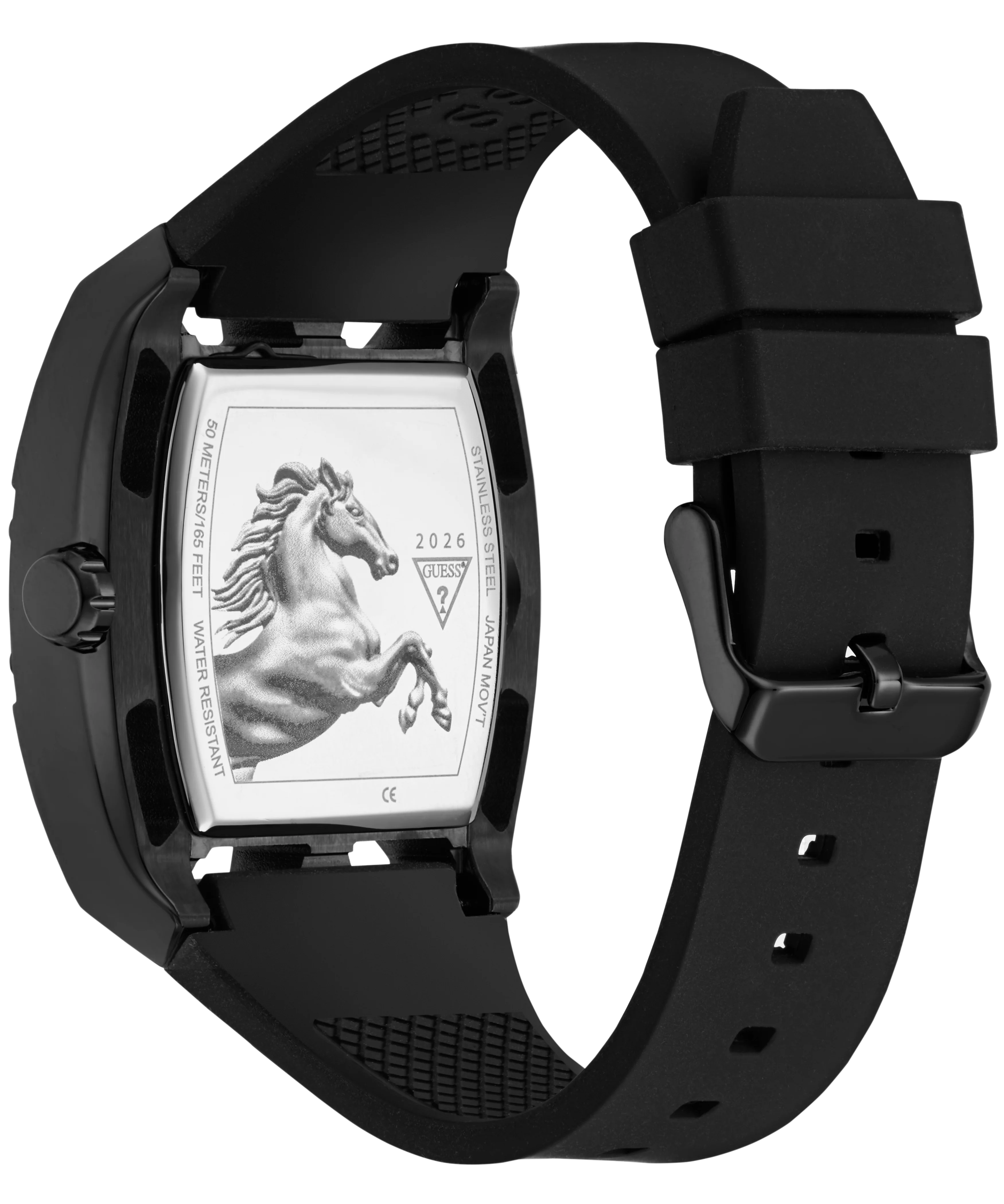GUESS Mens Limited Edition Lunar New Year Black Analog Watch - Image 4