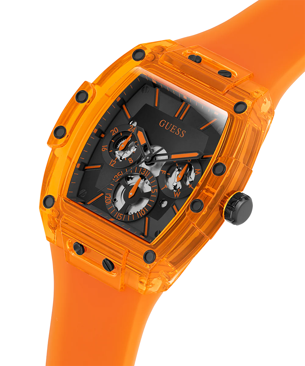 GUESS Mens Orange Multi-function Watch - Image 2