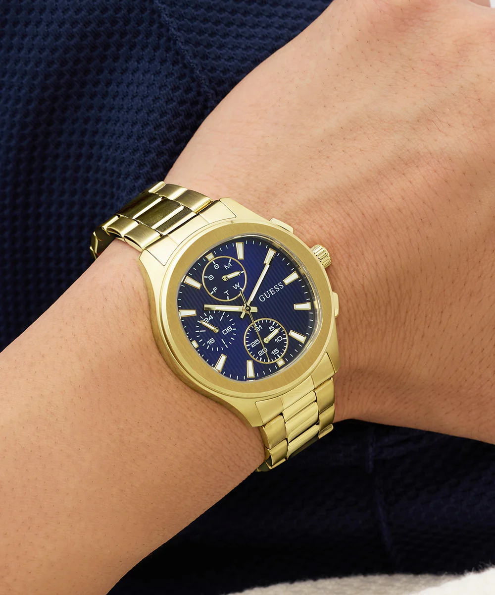 GUESS Mens Palmer Gold Tone Analog Watch - Image 3