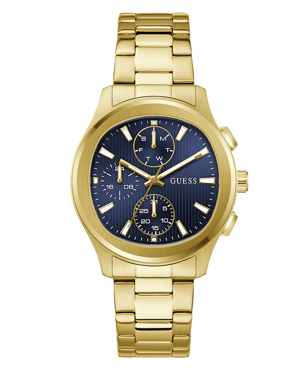 GUESS Mens Palmer Gold Tone Analog Watch - Image 4