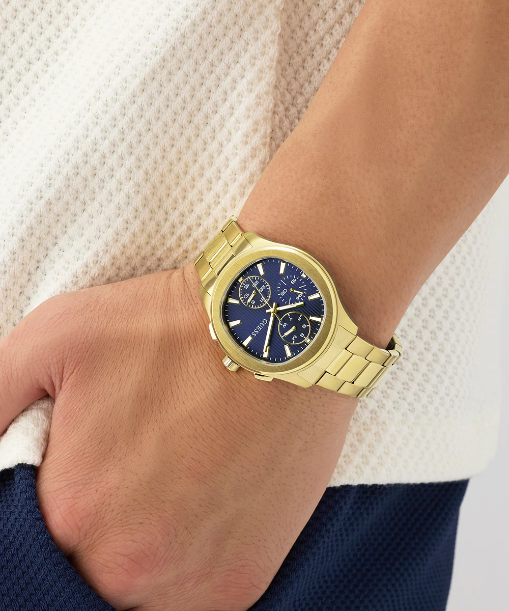 GUESS Mens Palmer Gold Tone Analog Watch - Image 5