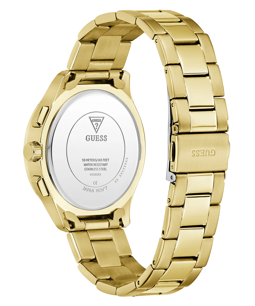 GUESS Mens Palmer Gold Tone Analog Watch - Image 7