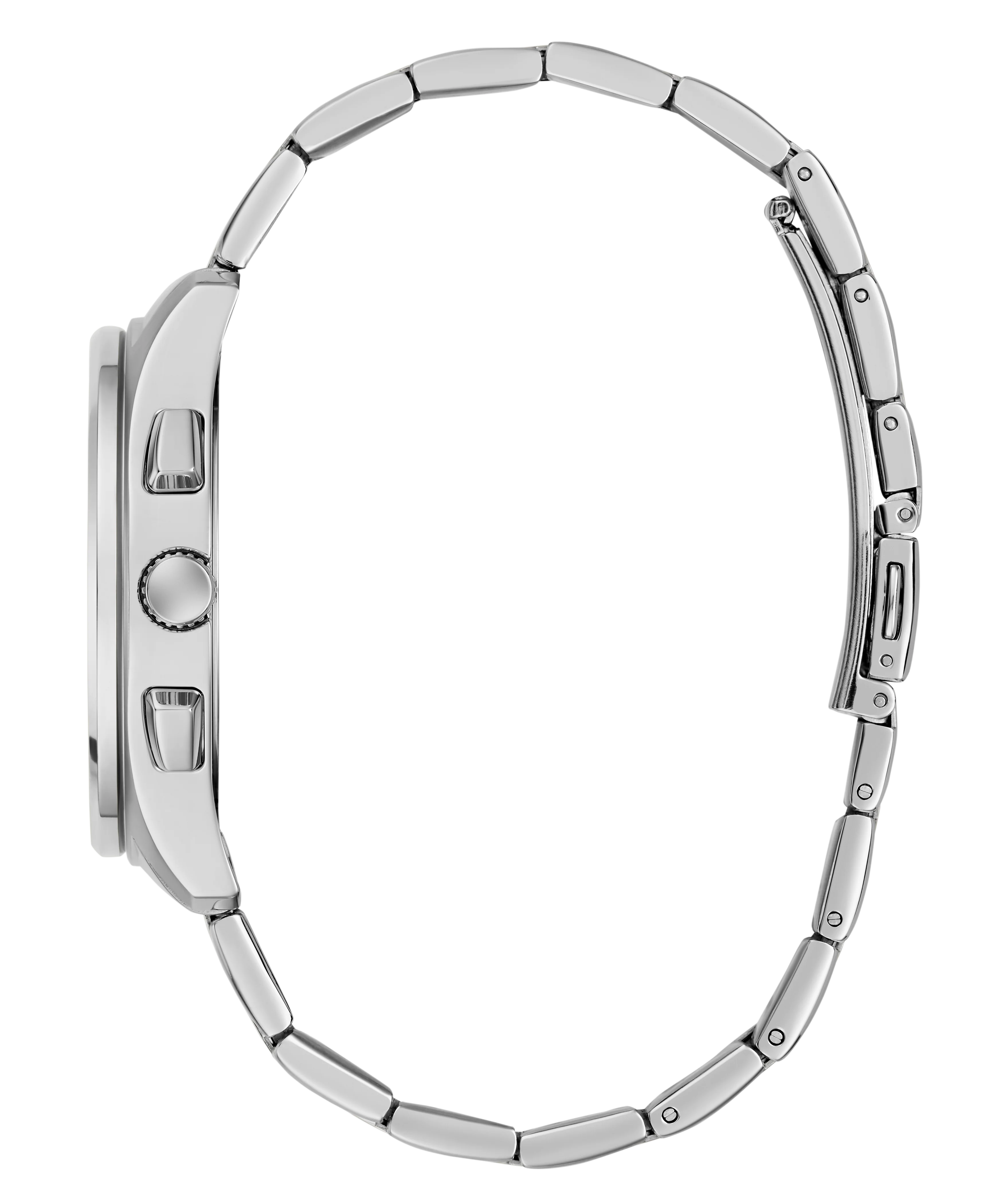 GUESS Mens Palmer Silver Tone Analog Watch - Image 8