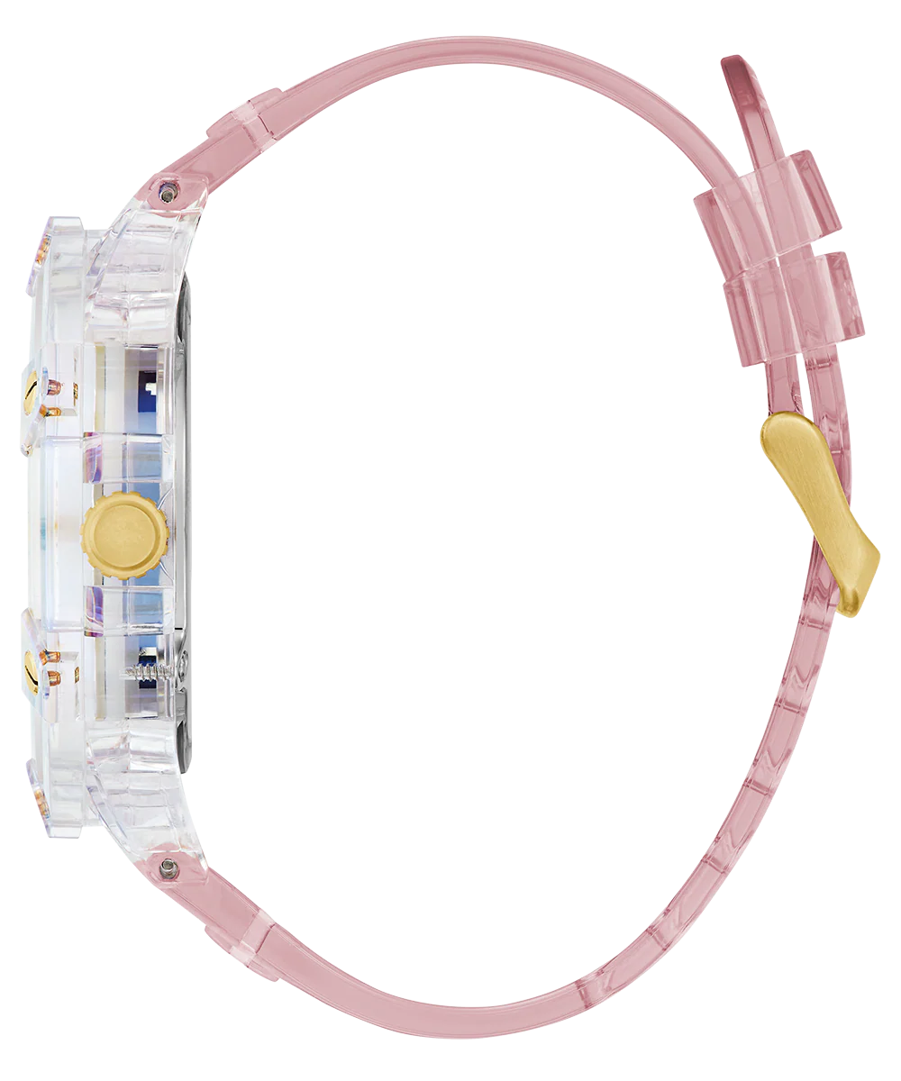 GUESS Mens Pink Clear Multi-function Watch - Image 8