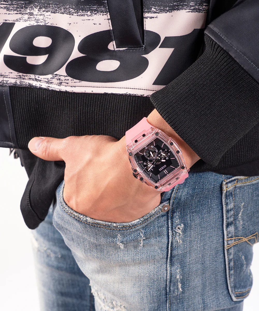 GUESS Mens Pink Multi-function Watch - Image 2