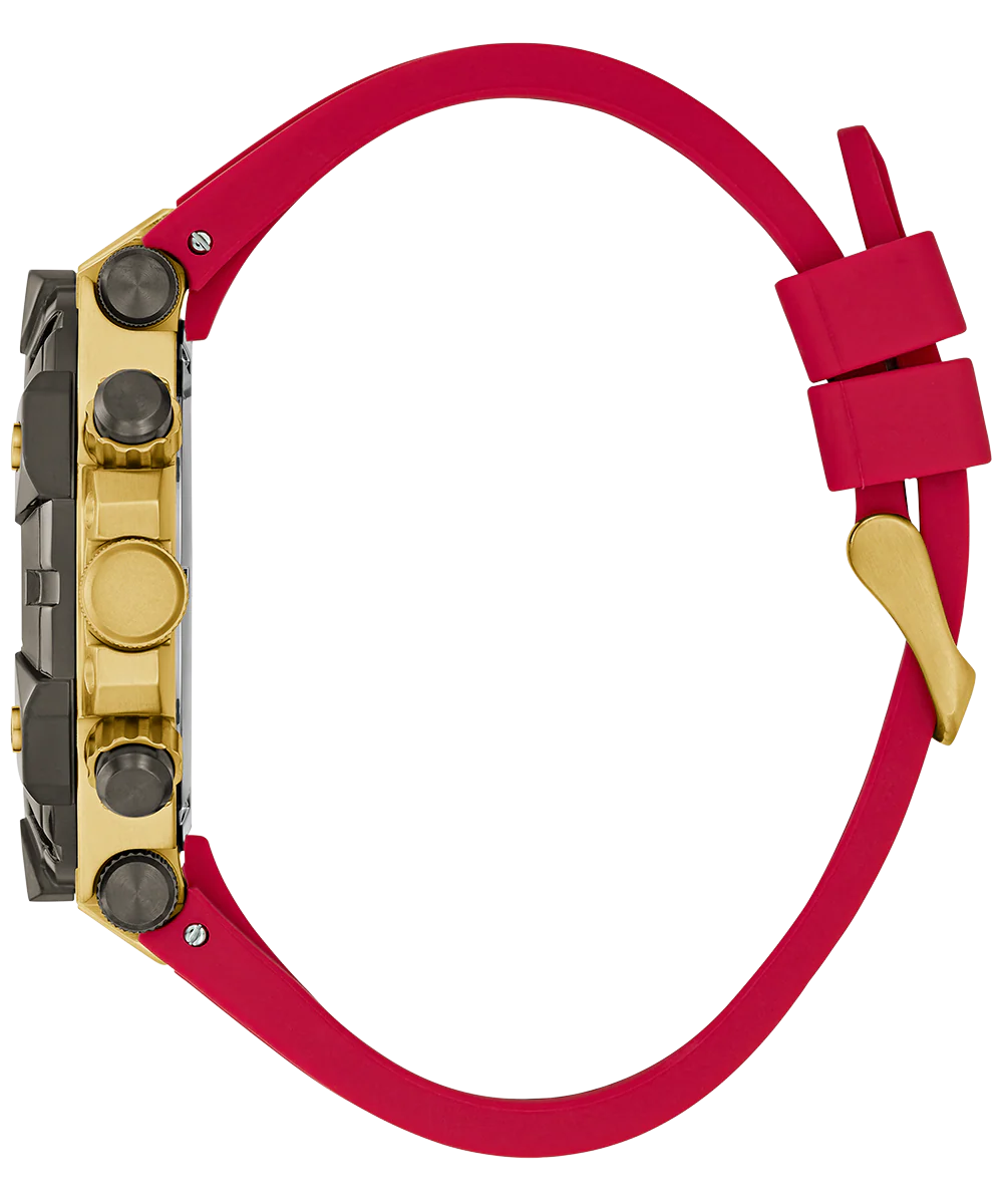 GUESS Mens Red 2-Tone Multi-function Watch - Image 7