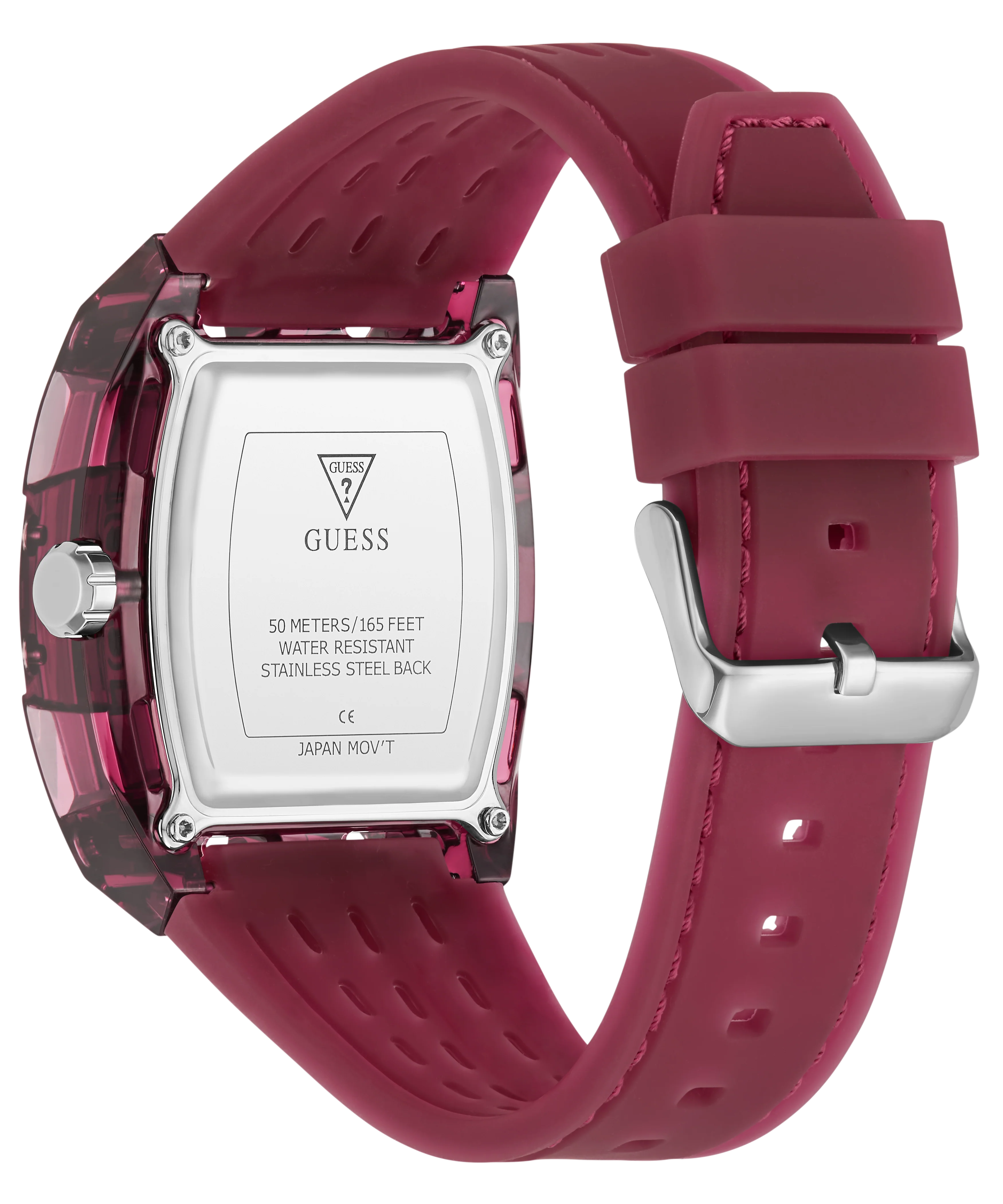 GUESS Mens Red Analog Watch - Image 7