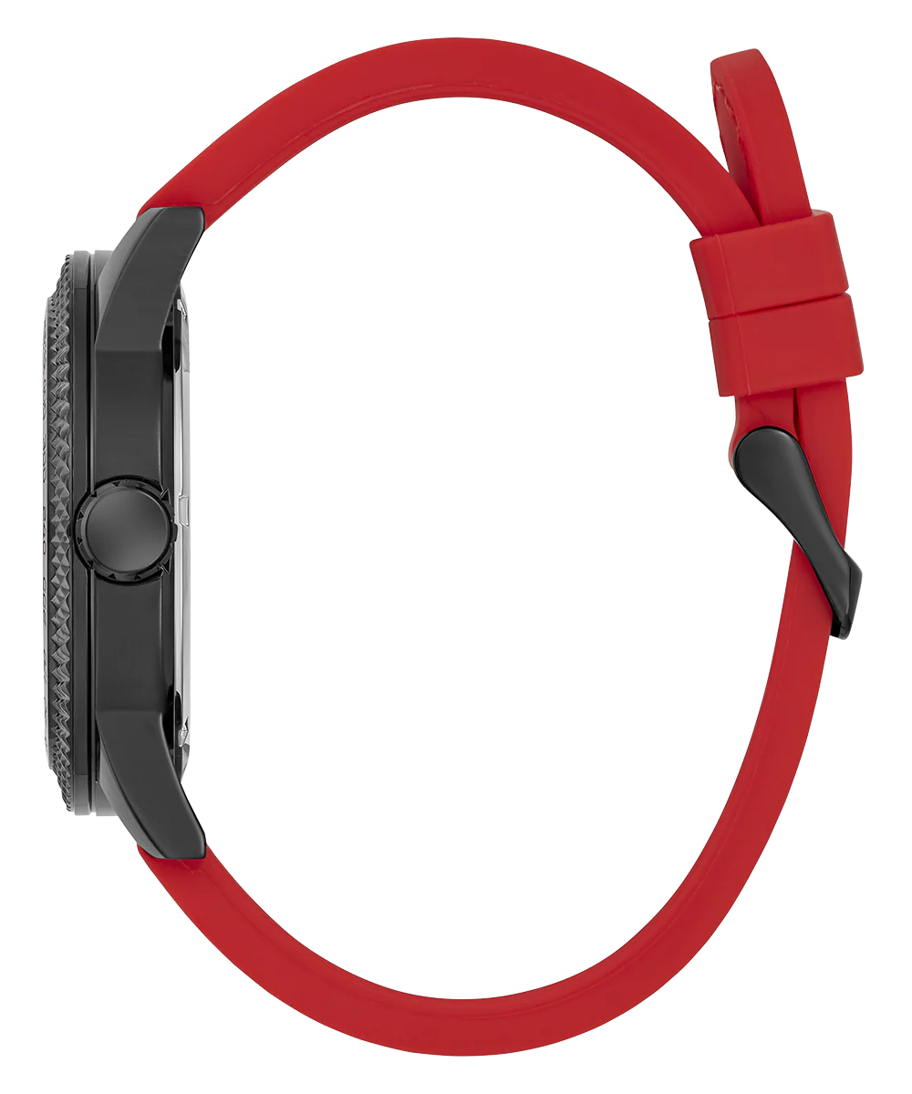 GUESS Mens Red Black Analog Watch - Image 2