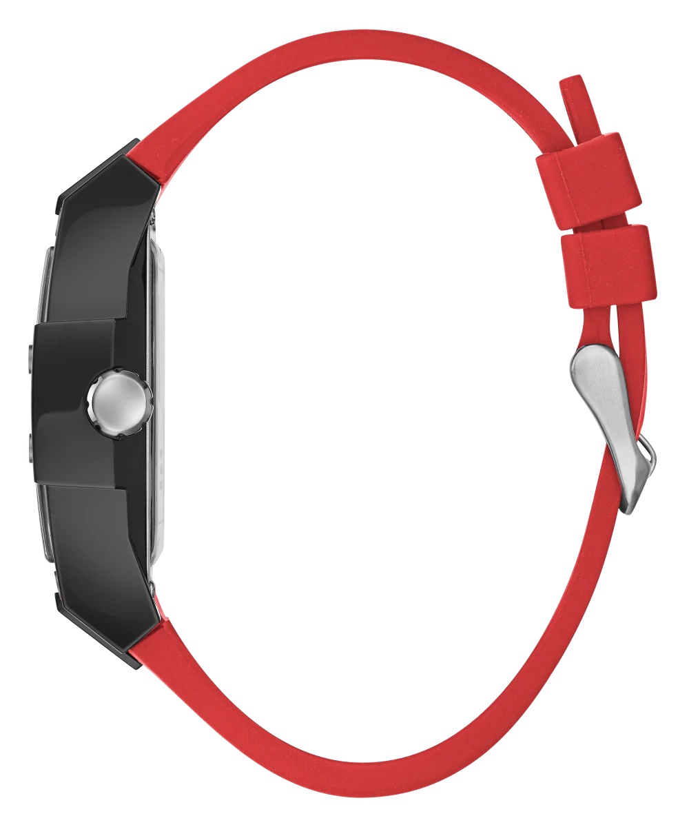 GUESS Mens Red Black Multi-function Watch - Image 4