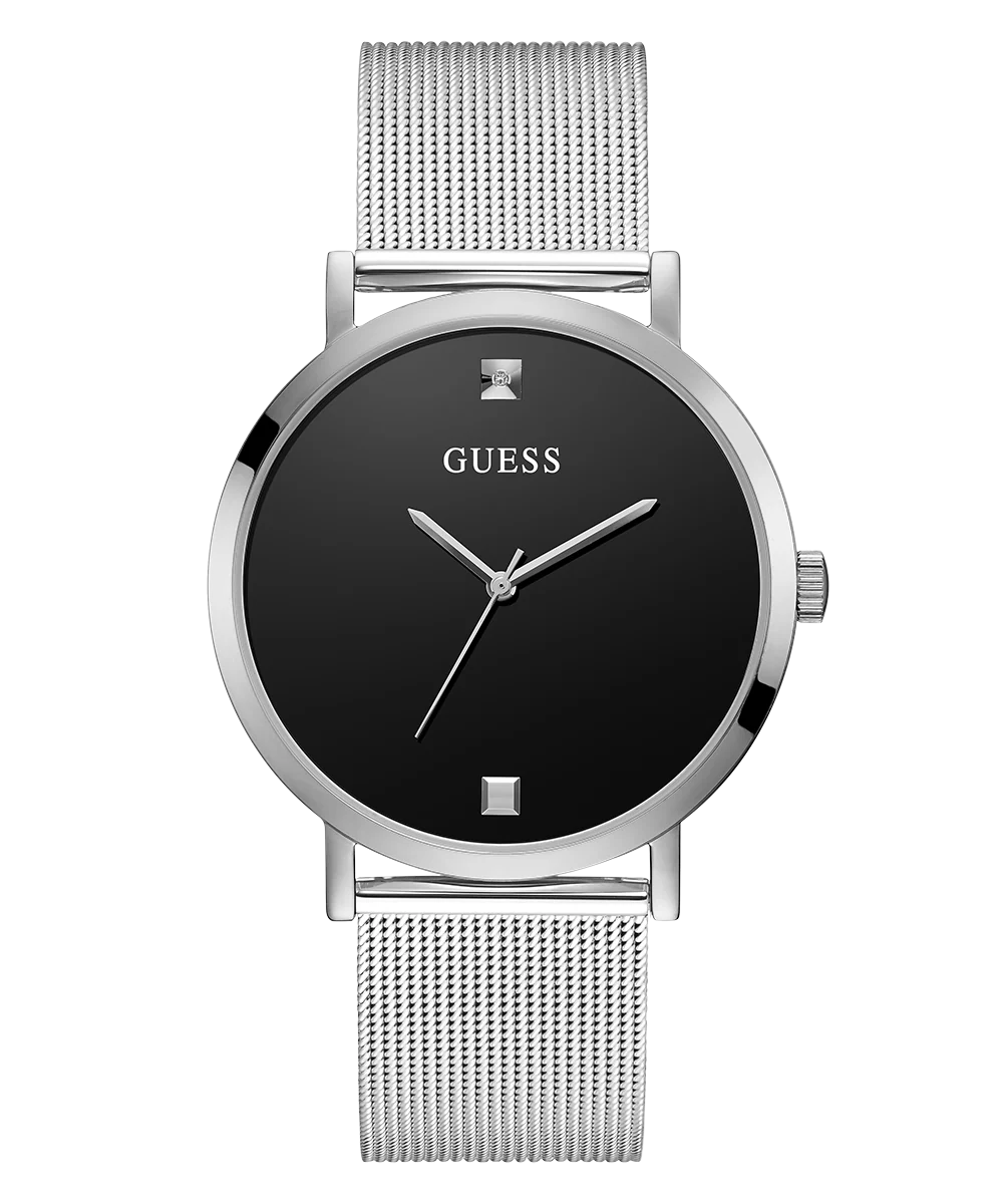 GUESS Mens Silver Tone Analog Watch - Image 3