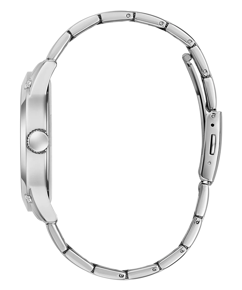 GUESS Mens Silver Tone Analog Watch - Image 4