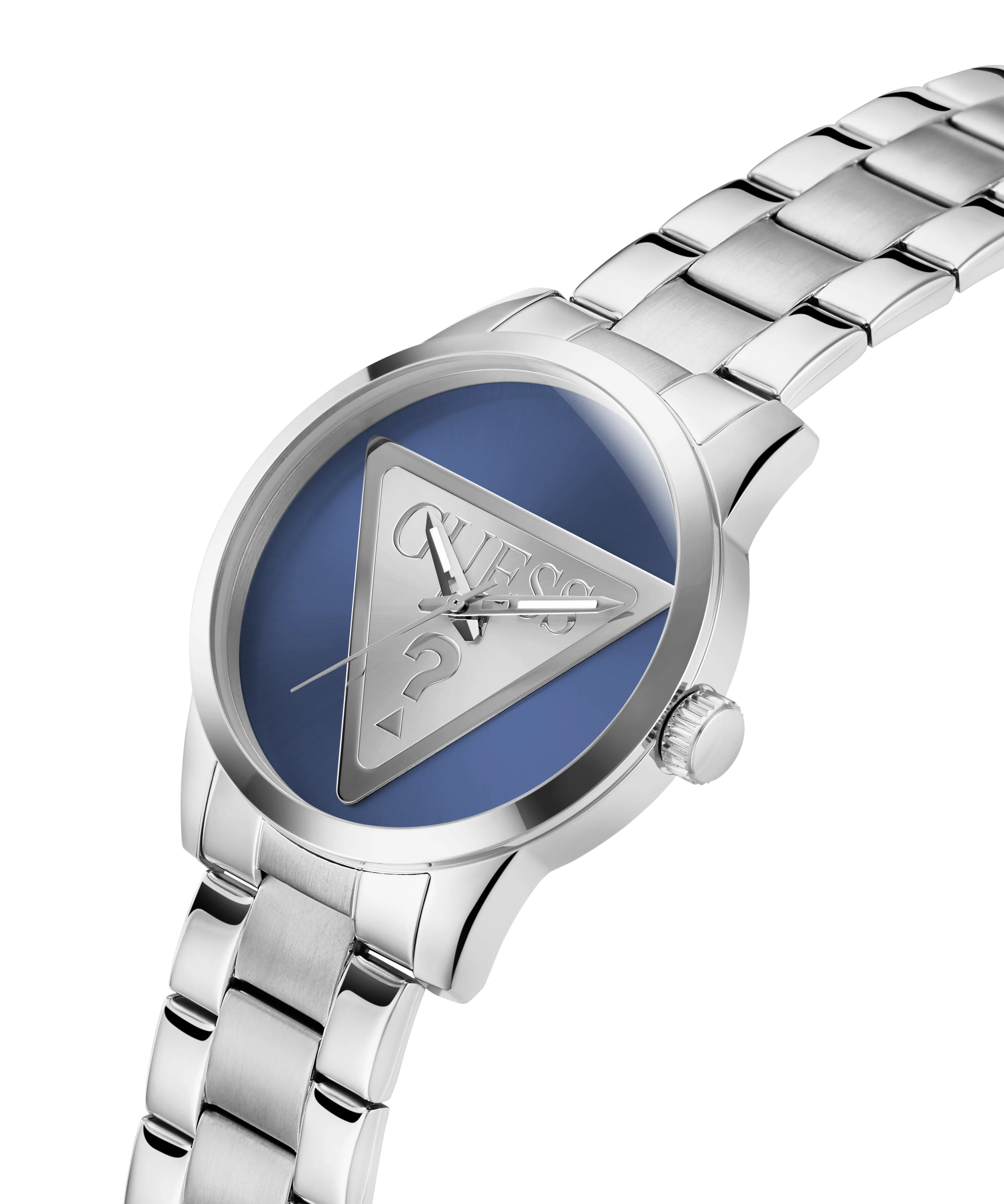 GUESS Mens Silver Tone Analog Watch - Image 2