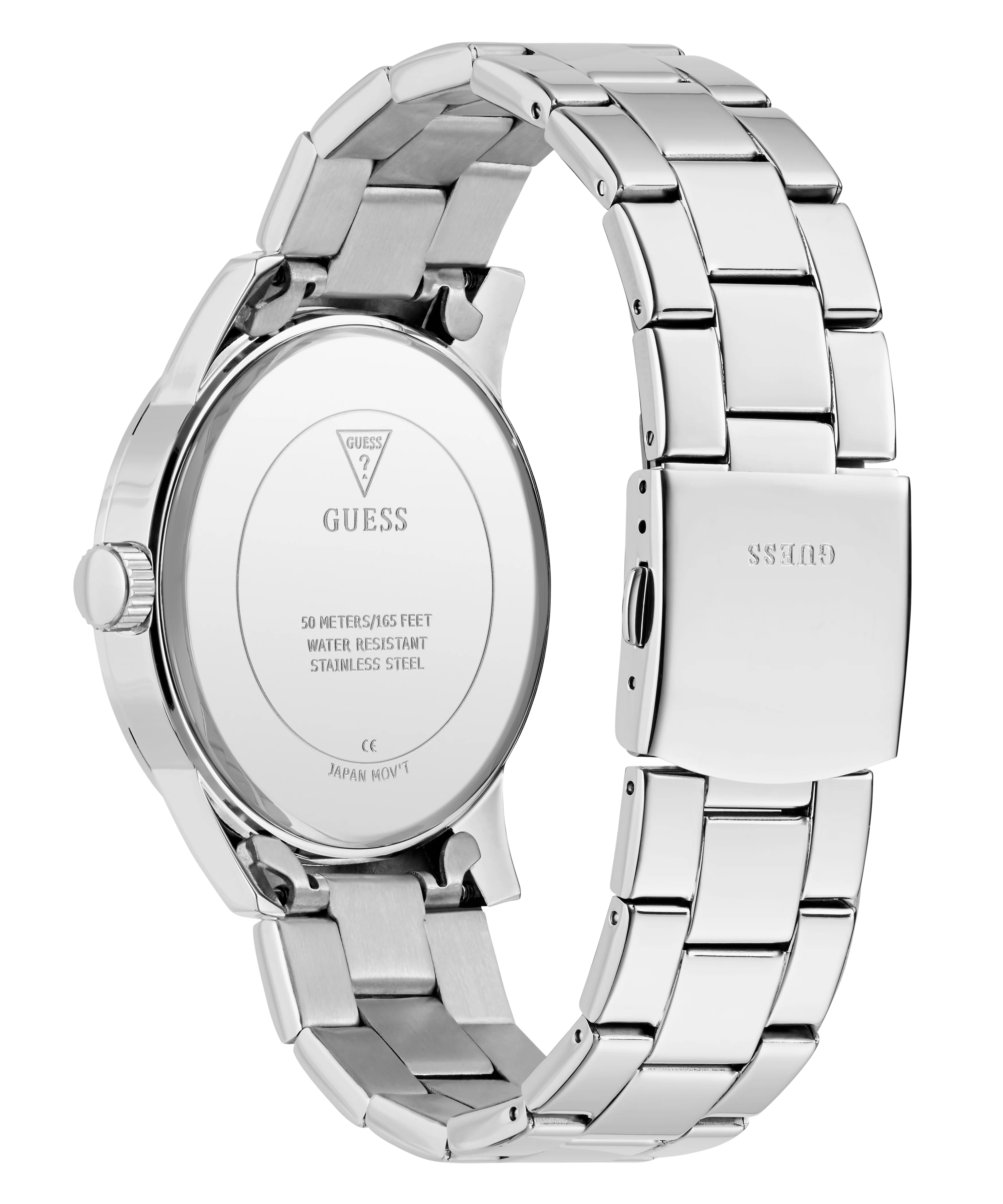 GUESS Mens Silver Tone Analog Watch - Image 8