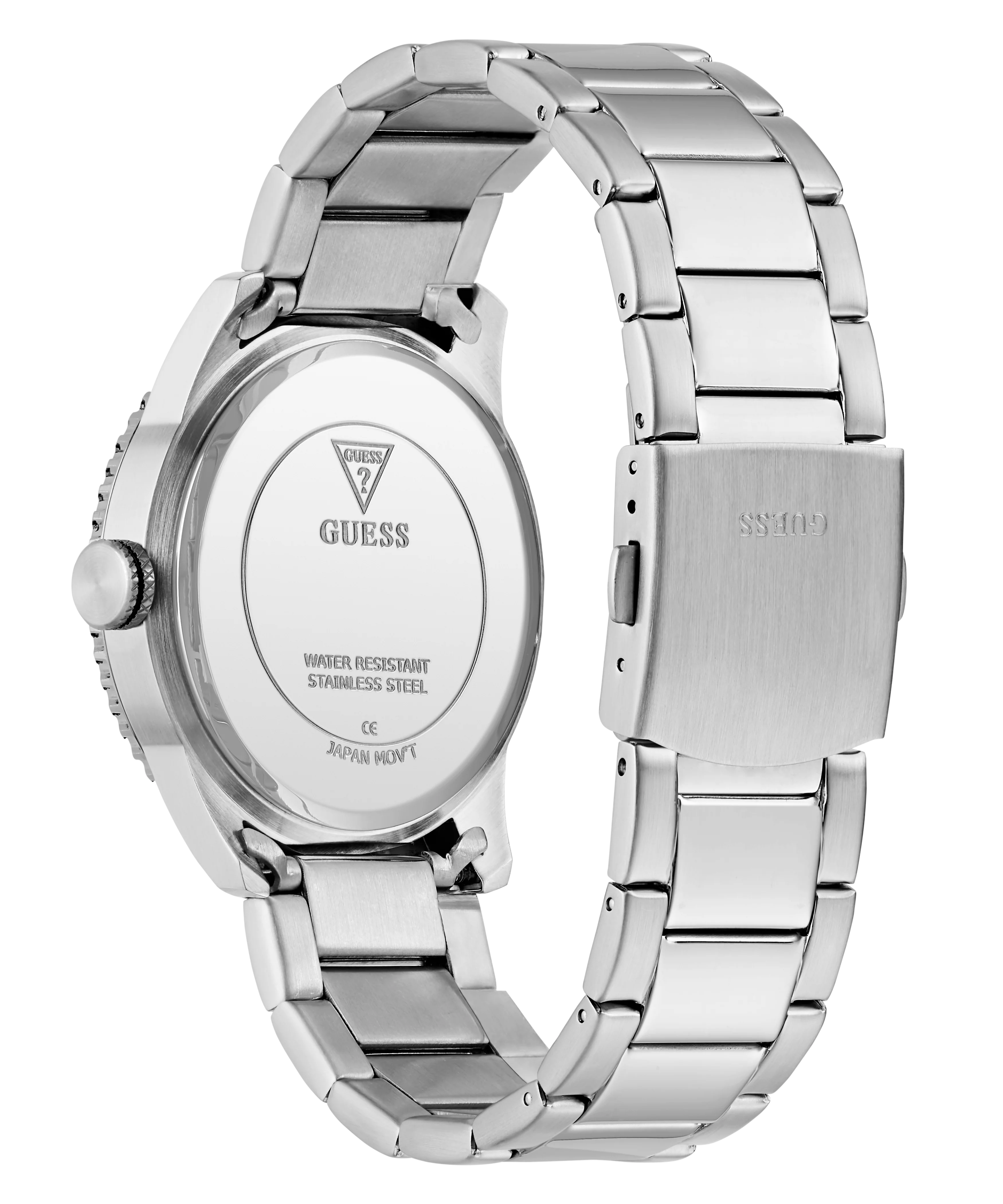 GUESS Mens Silver Tone Analog Watch - Image 7