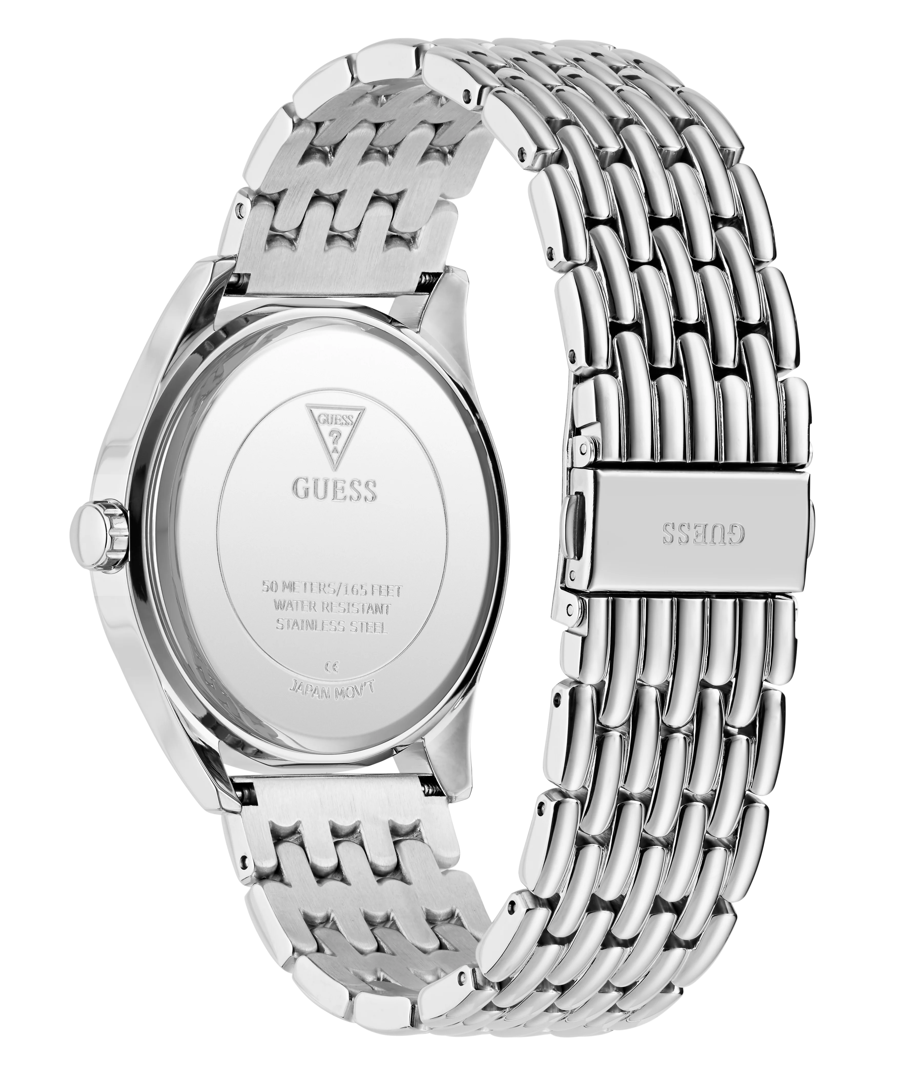 GUESS Mens Silver Tone Analog Watch - Image 7