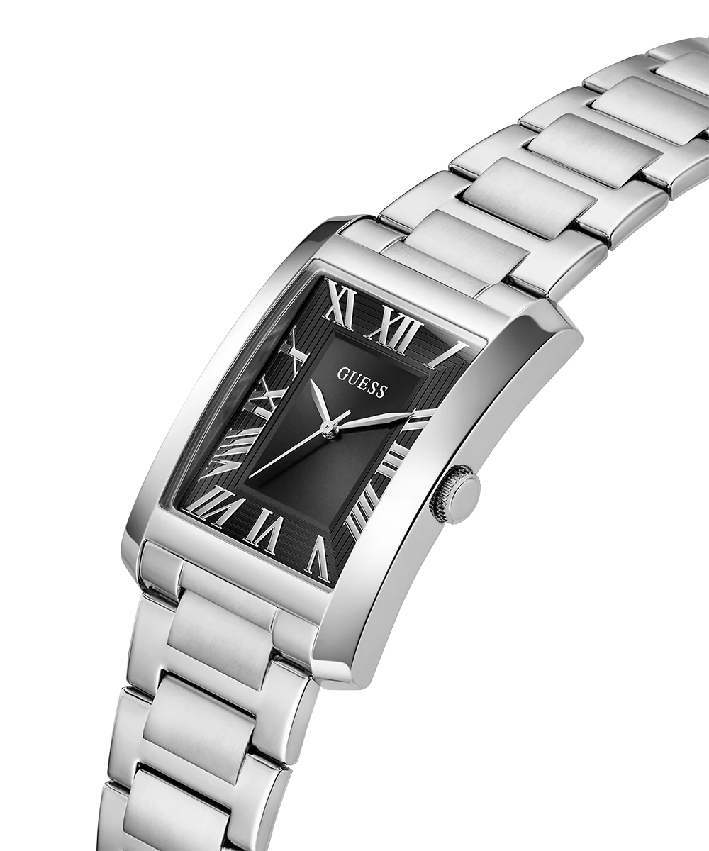 GUESS Mens Silver Tone Analog Watch - Image 2