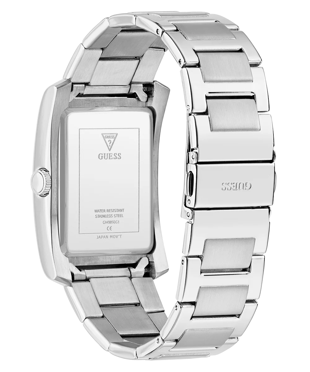 GUESS Mens Silver Tone Analog Watch - Image 8